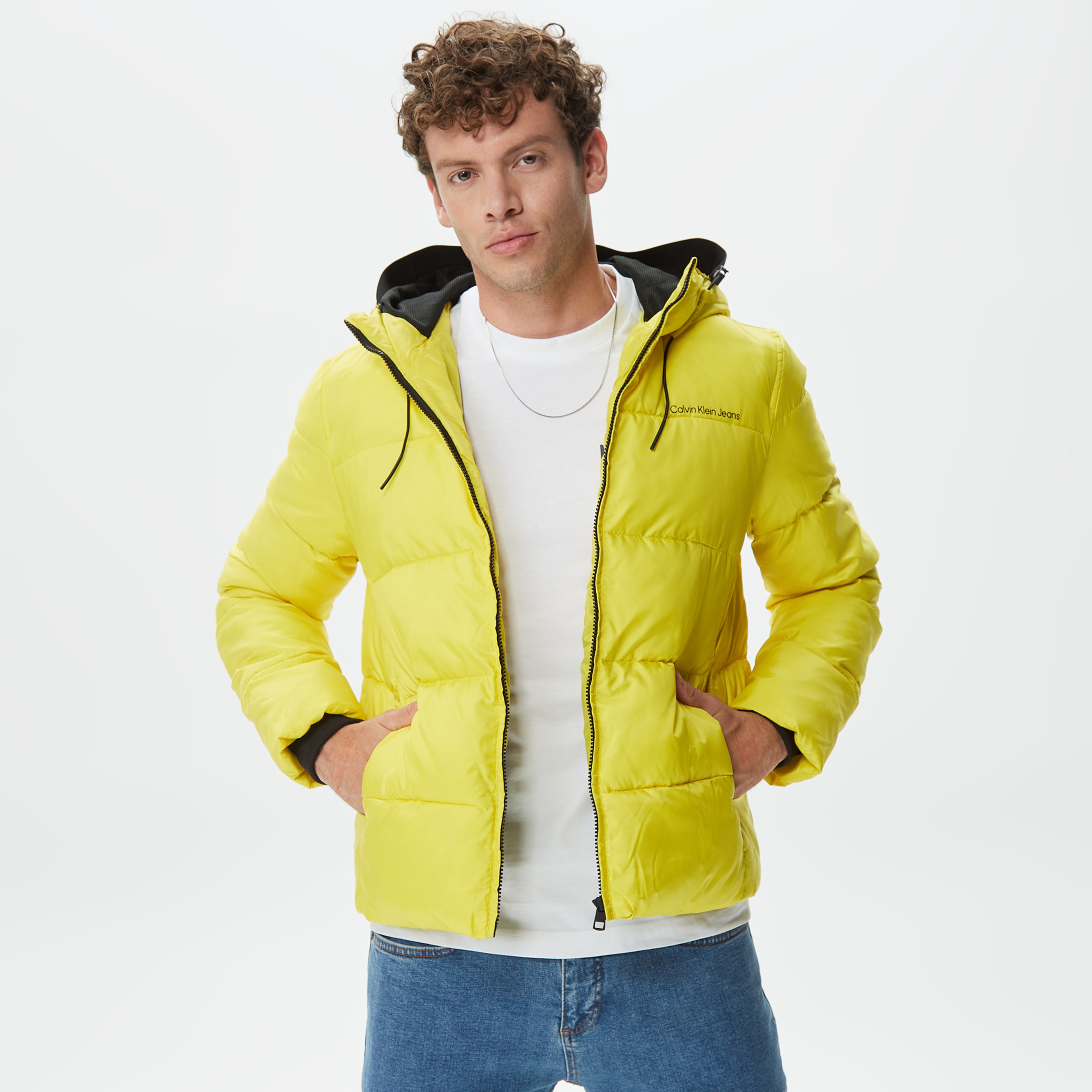 Calvin Klein Jeans Erkek Sarı Mont
