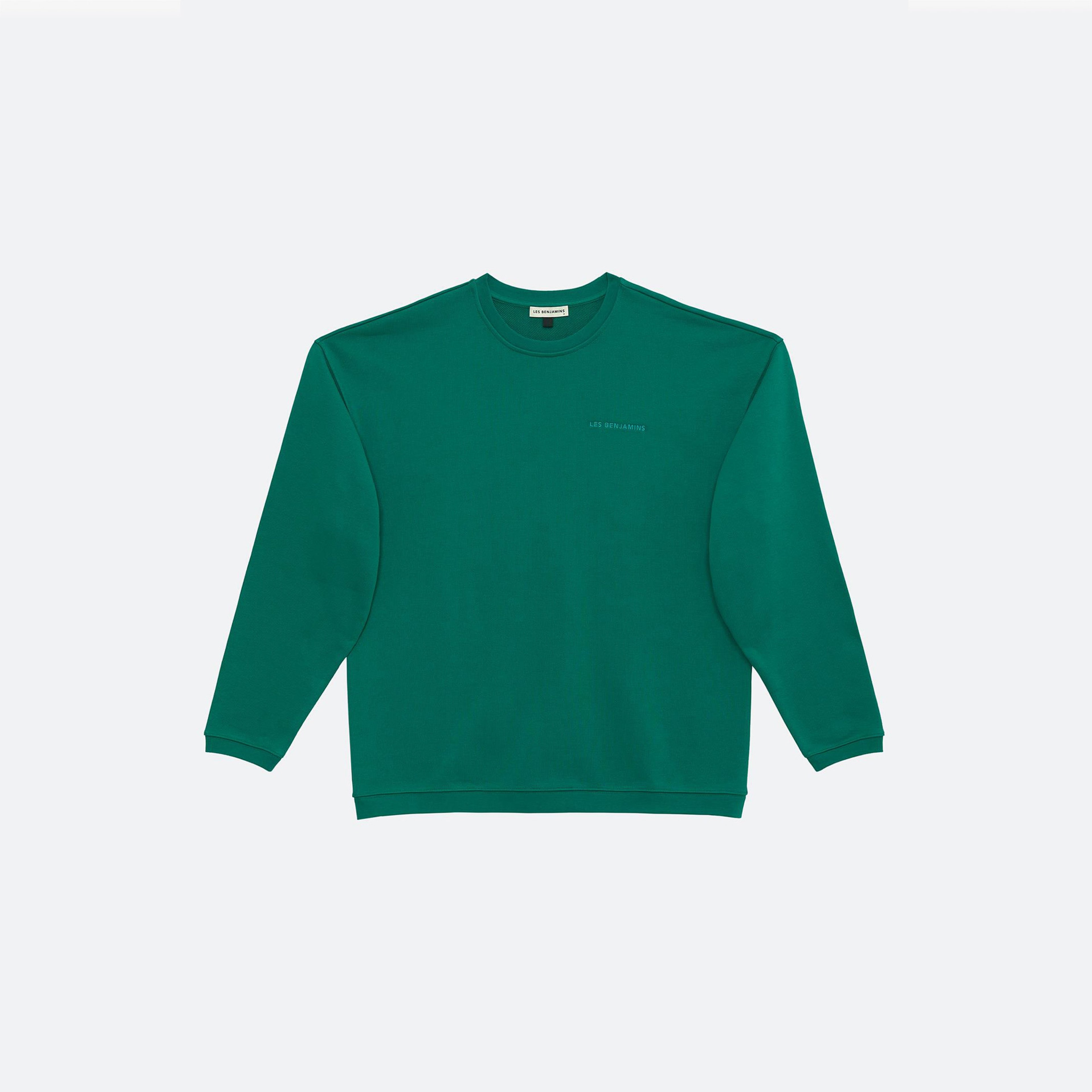 Les Benjamins Essentials Erkek Yeşil Sweatshirt