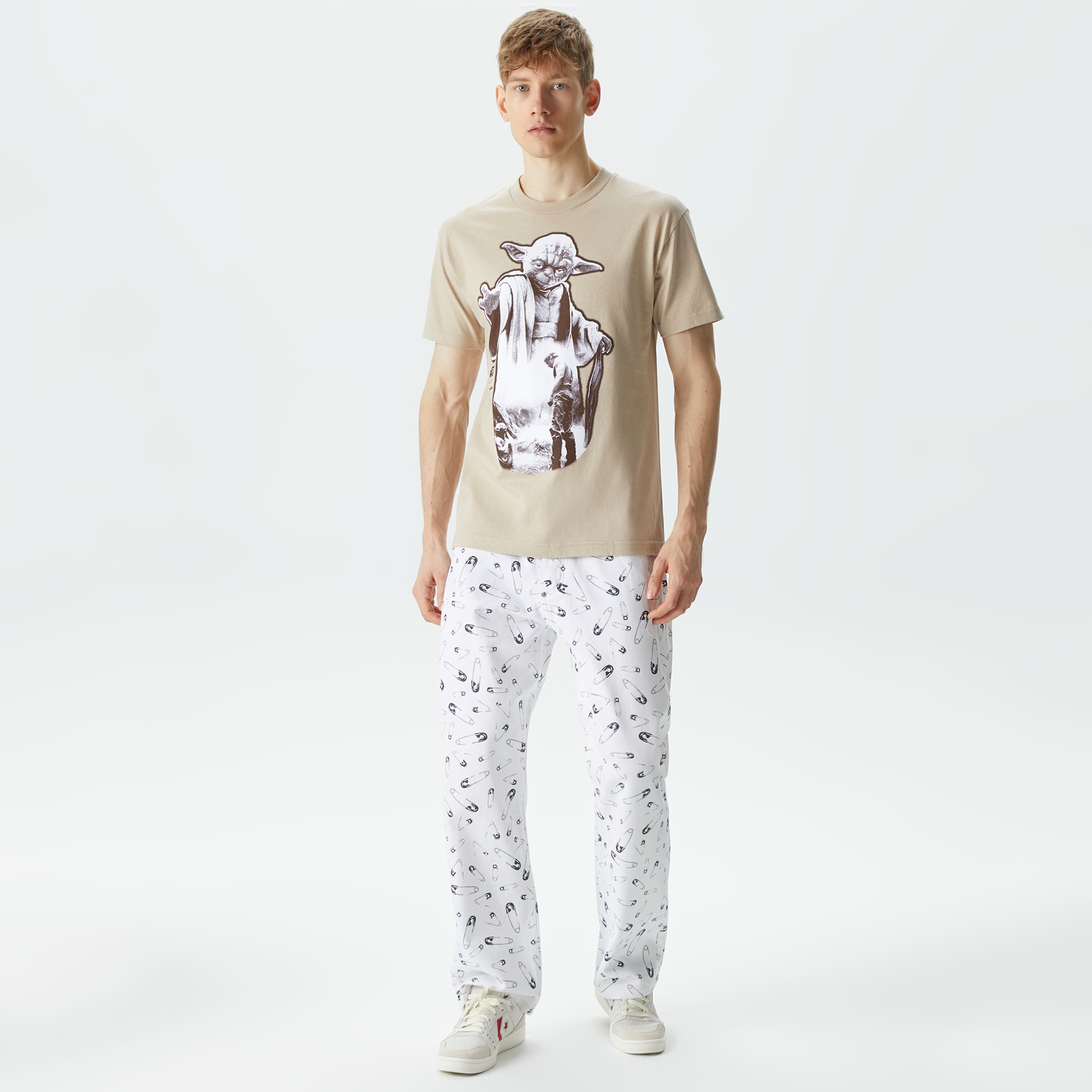 The Hundreds Strike Erkek Krem T-Shirt