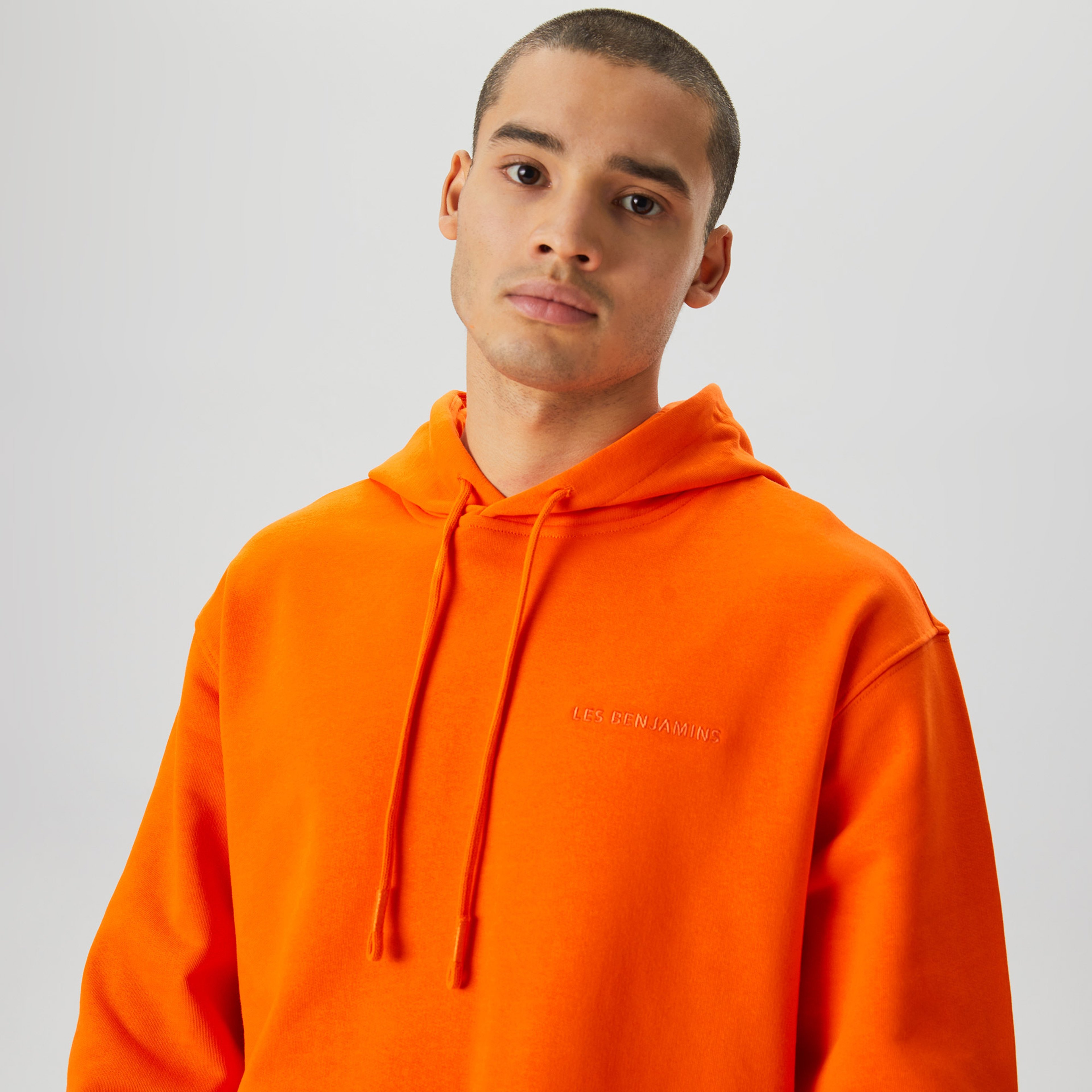 Les Benjamins Essentials Erkek Turuncu Hoodie