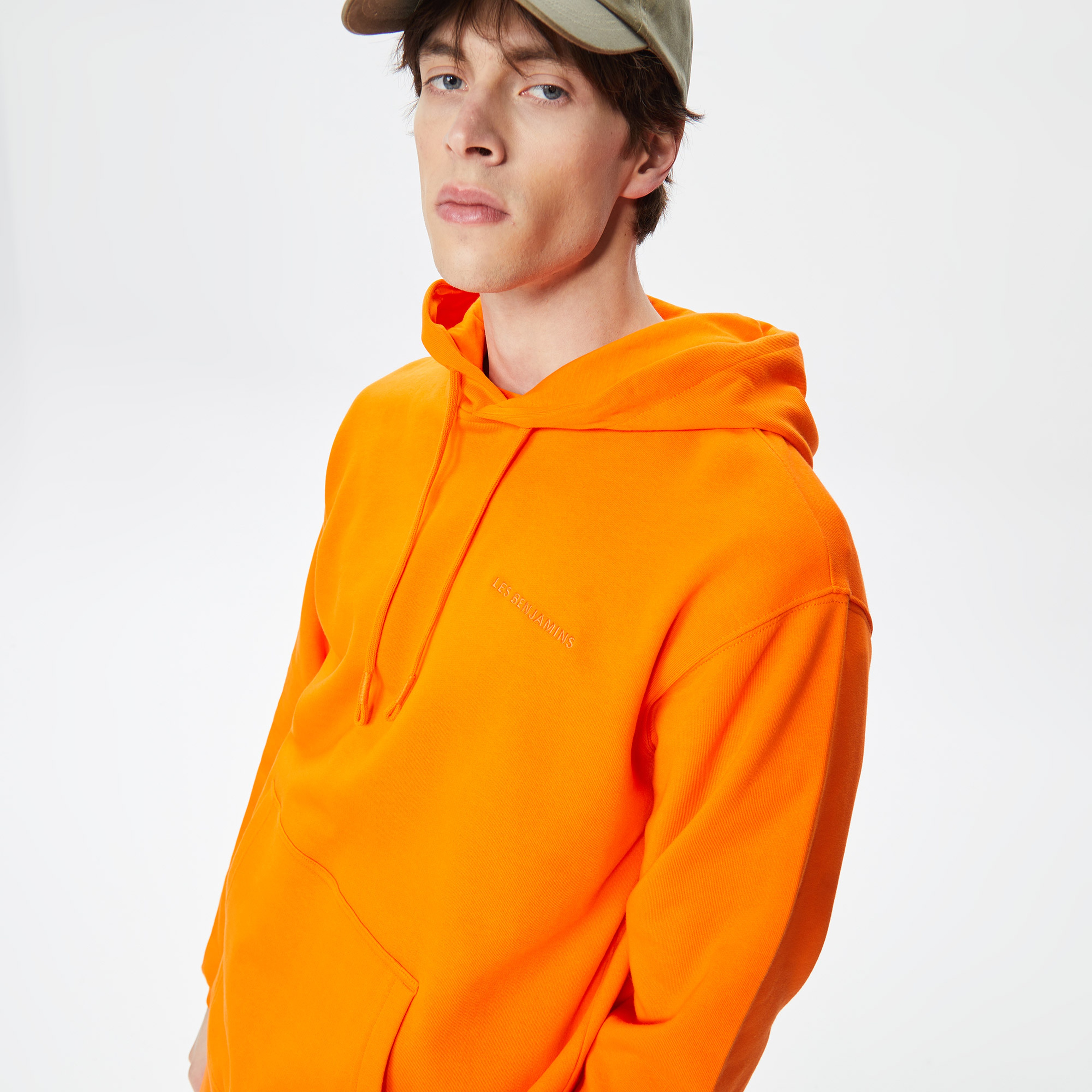 Les Benjamins Essentials Erkek Turuncu Hoodie