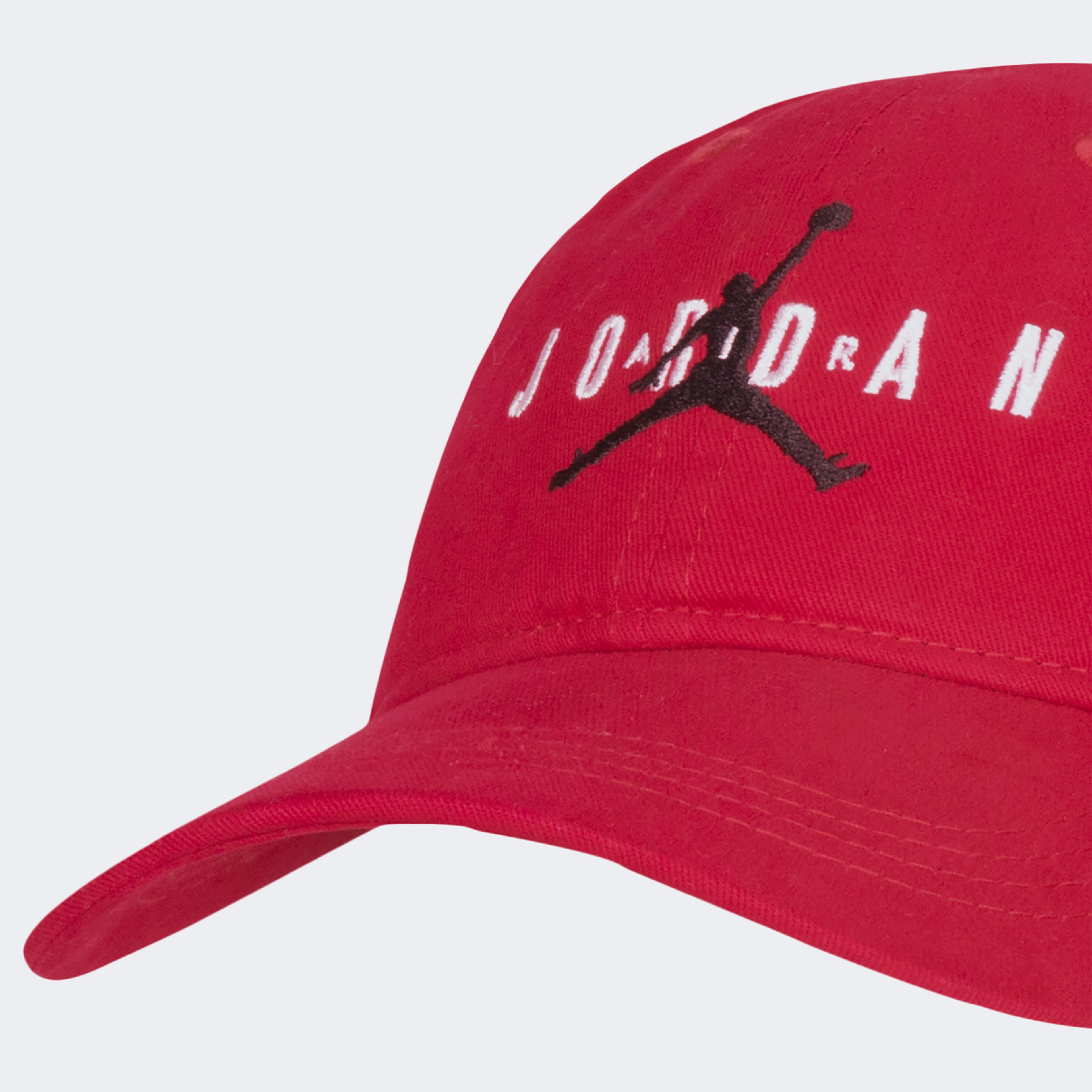 Jordan Curve Brim Adjustable Çocuk Kırmızı Şapka