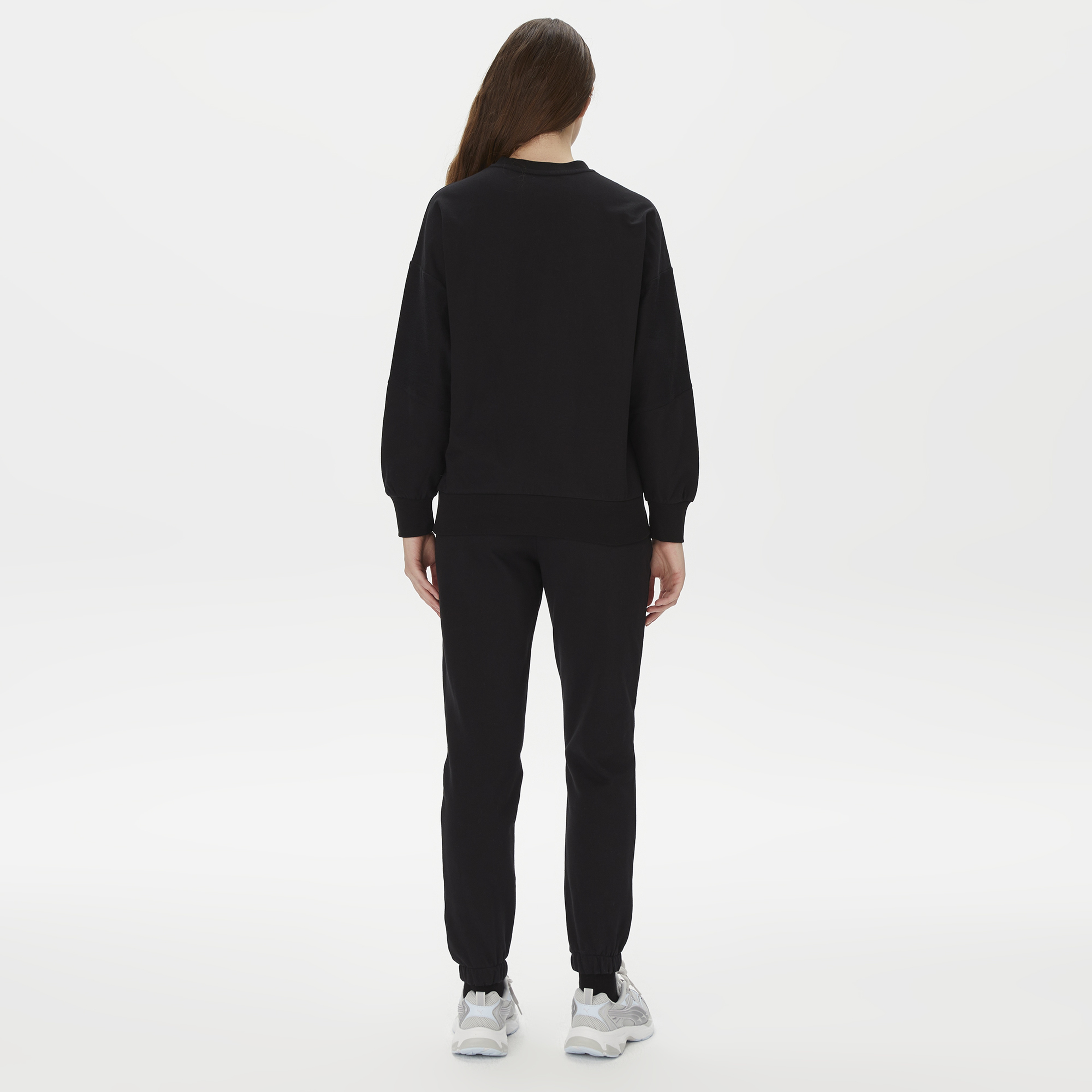 Skechers New Basics Basics Elastic Cuff Kadın Siyah Eşofman Altı