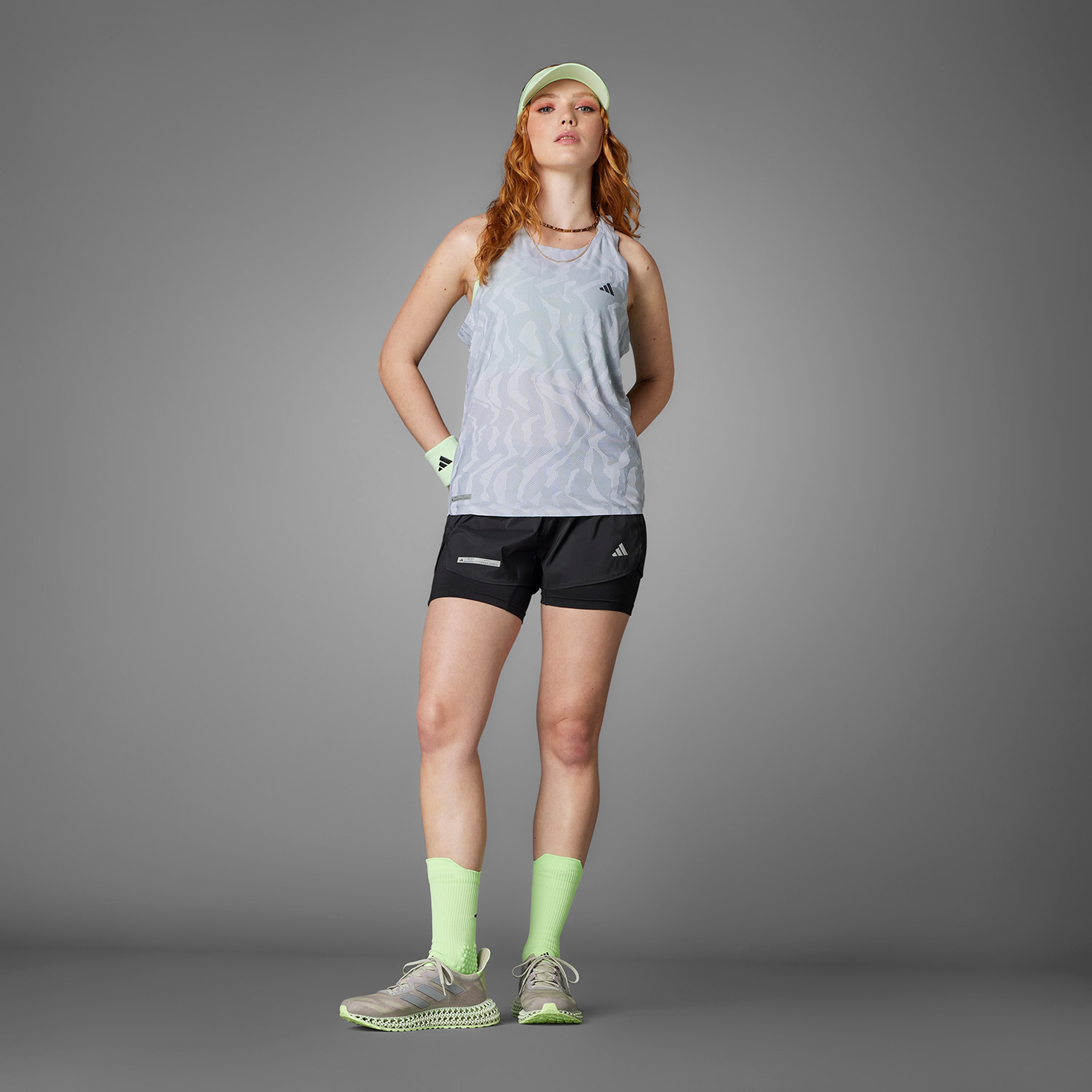 adidas Ultimate Airchill Engineered Running Tank Kadın Gri T-Shirt