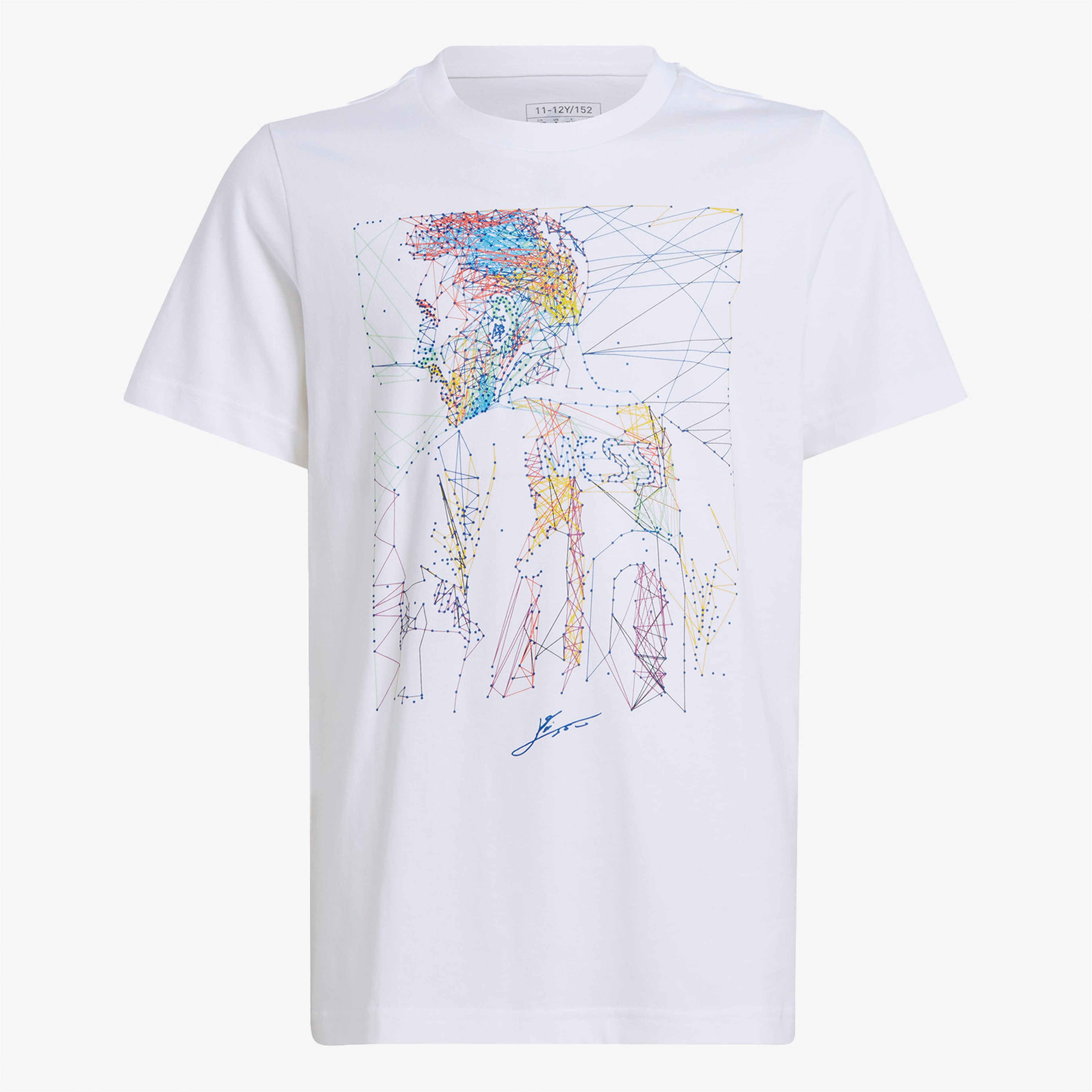 adidas Messi Football Graphic Erkek Beyaz T-Shirt