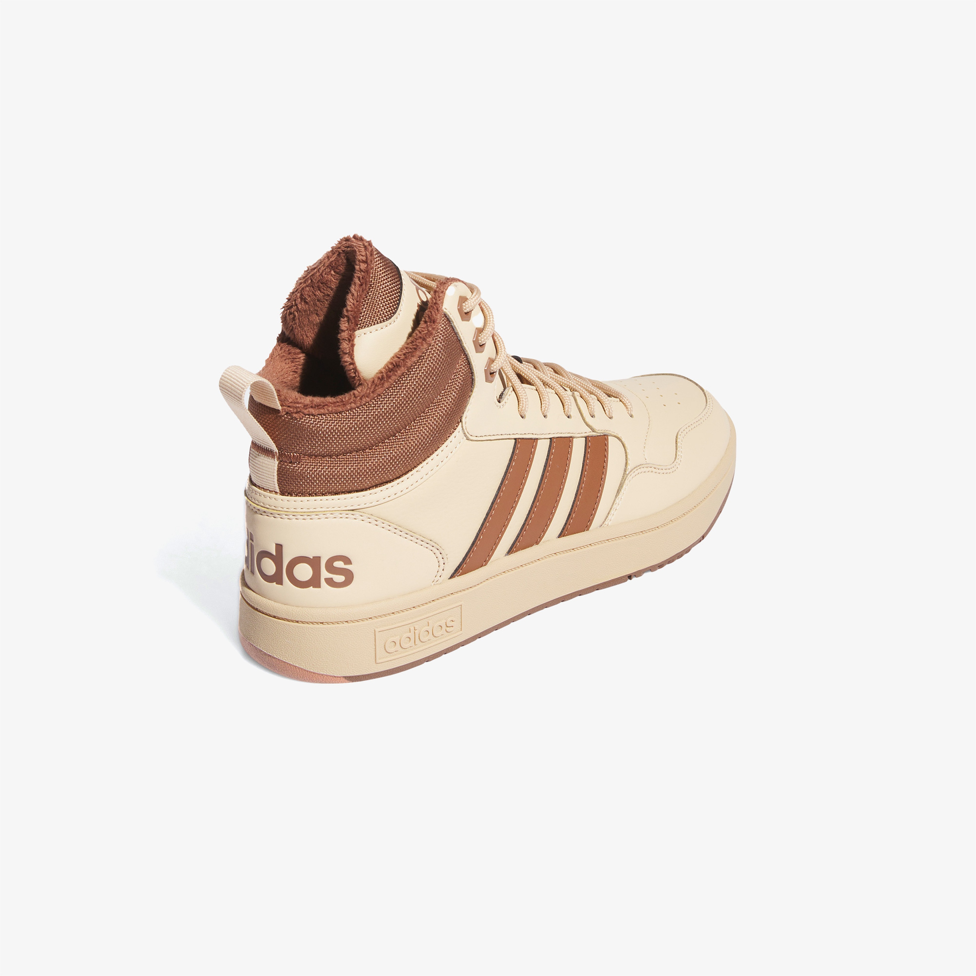 adidas Hoops 3.0 Mid Wtr Erkek Krem Spor Ayakkabı