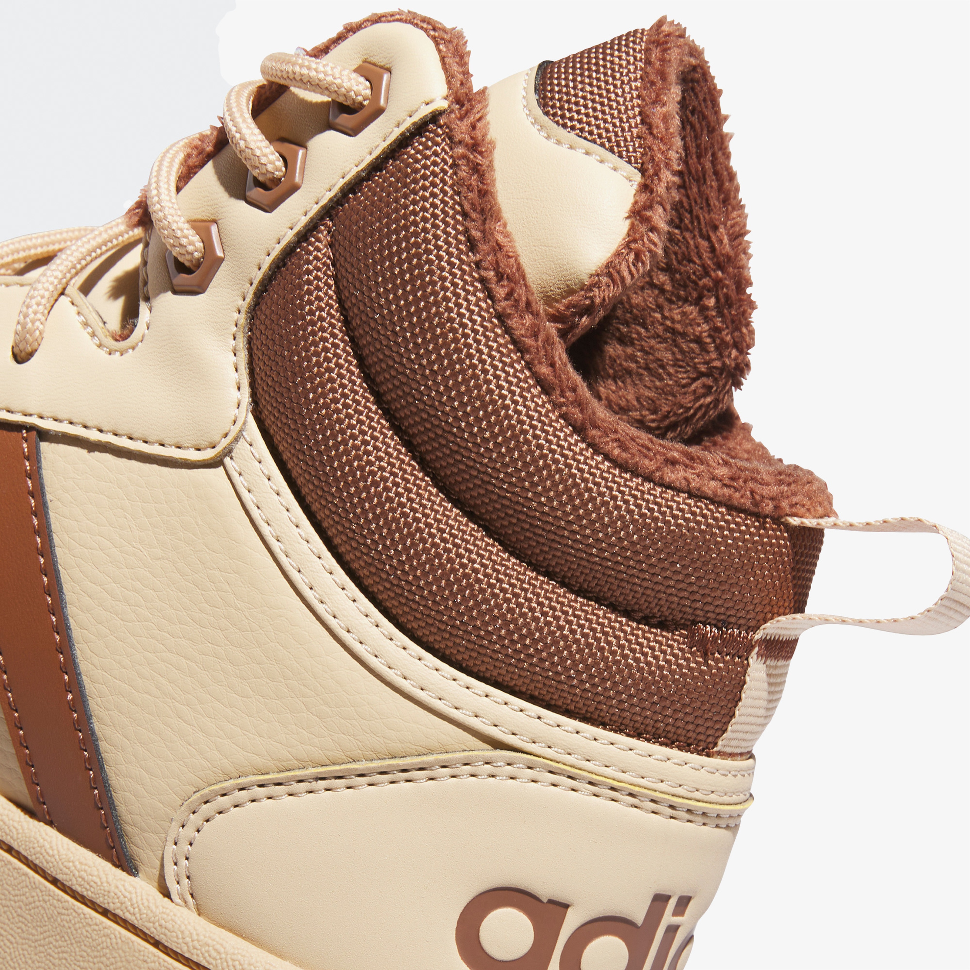 adidas Hoops 3.0 Mid Wtr Erkek Krem Spor Ayakkabı