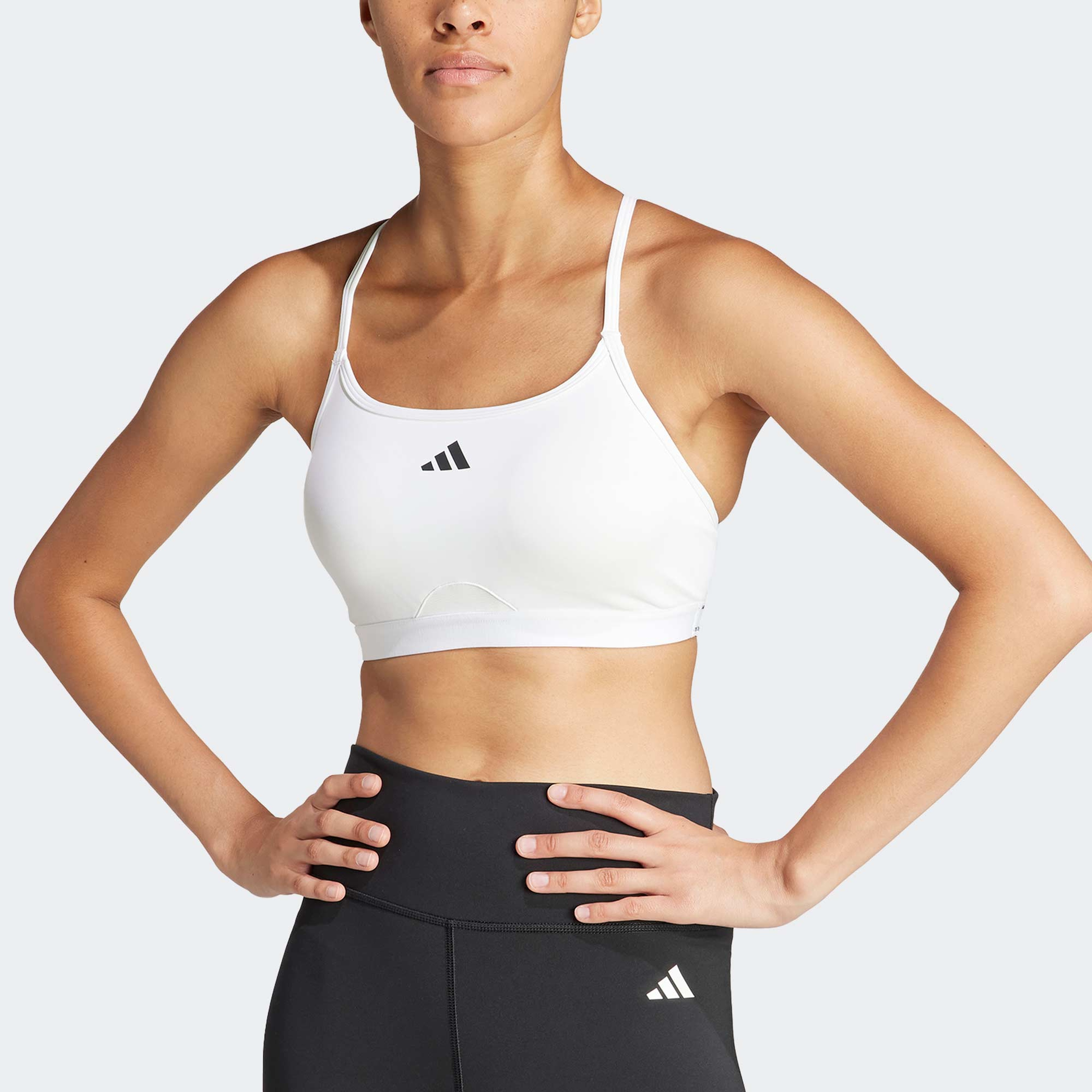 adidas Aeroreact Training Light-Support Kadın Beyaz Bra