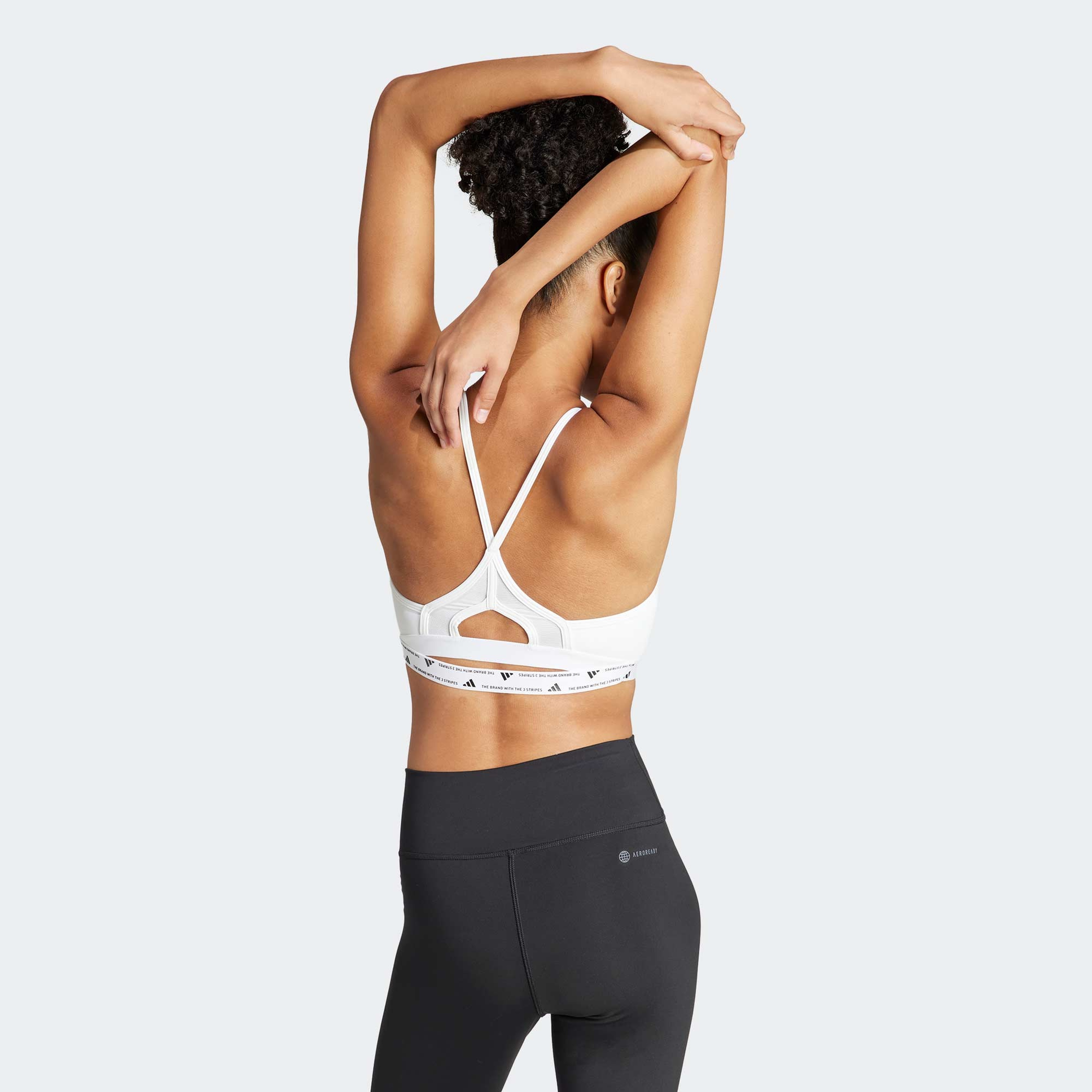 adidas Aeroreact Training Light-Support Kadın Beyaz Bra