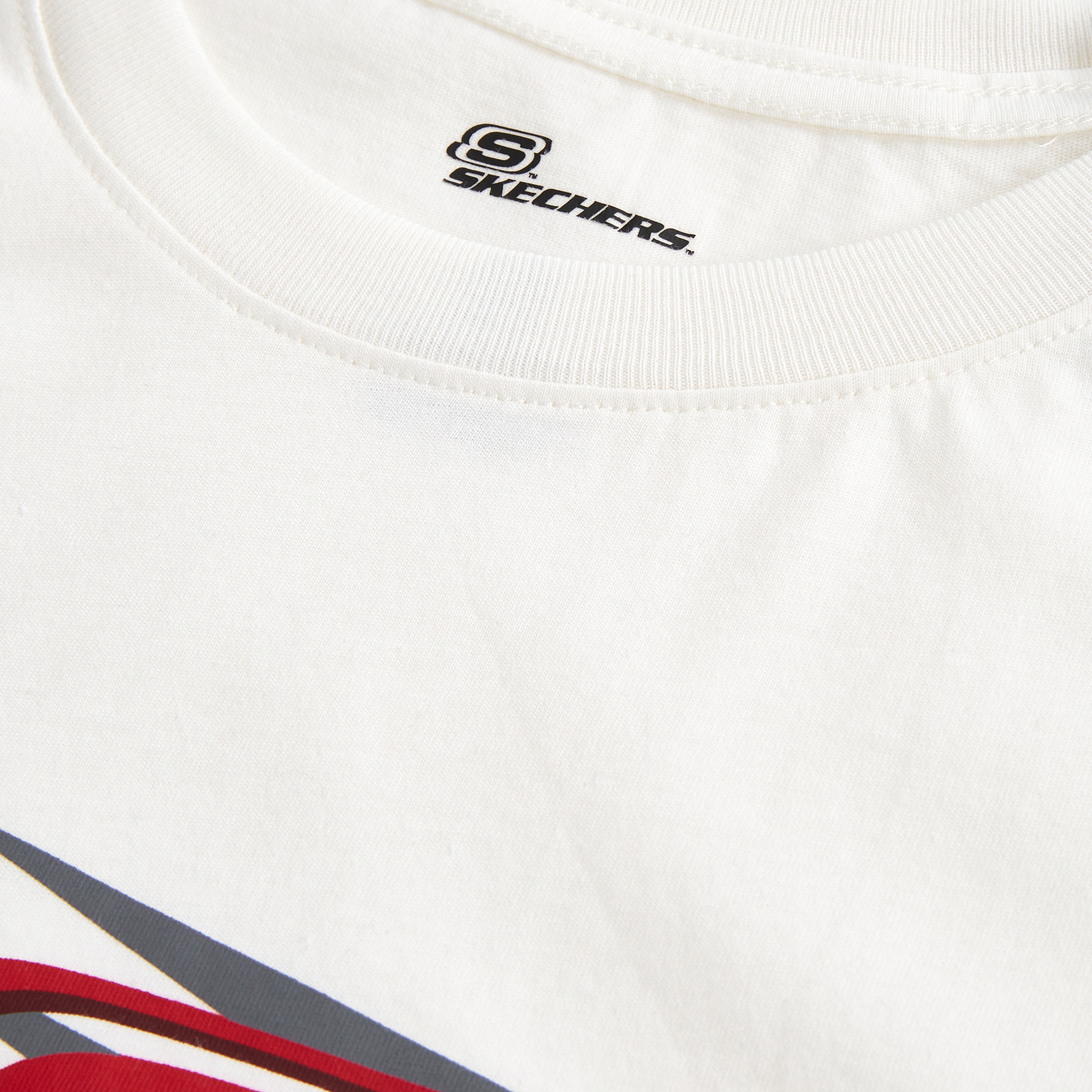 Skechers Erkek Beyaz T-Shirt