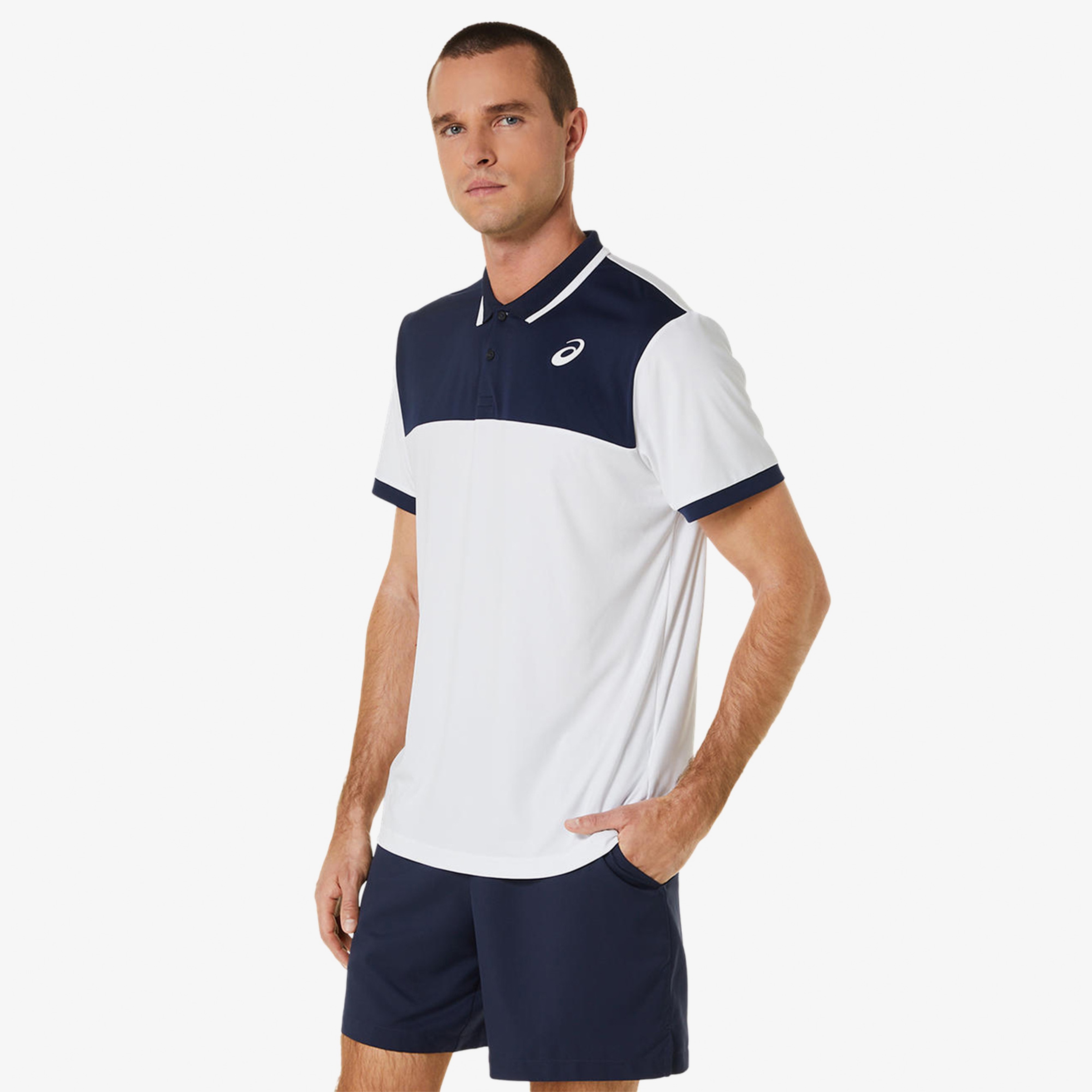 Asics Erkek Beyaz Polo