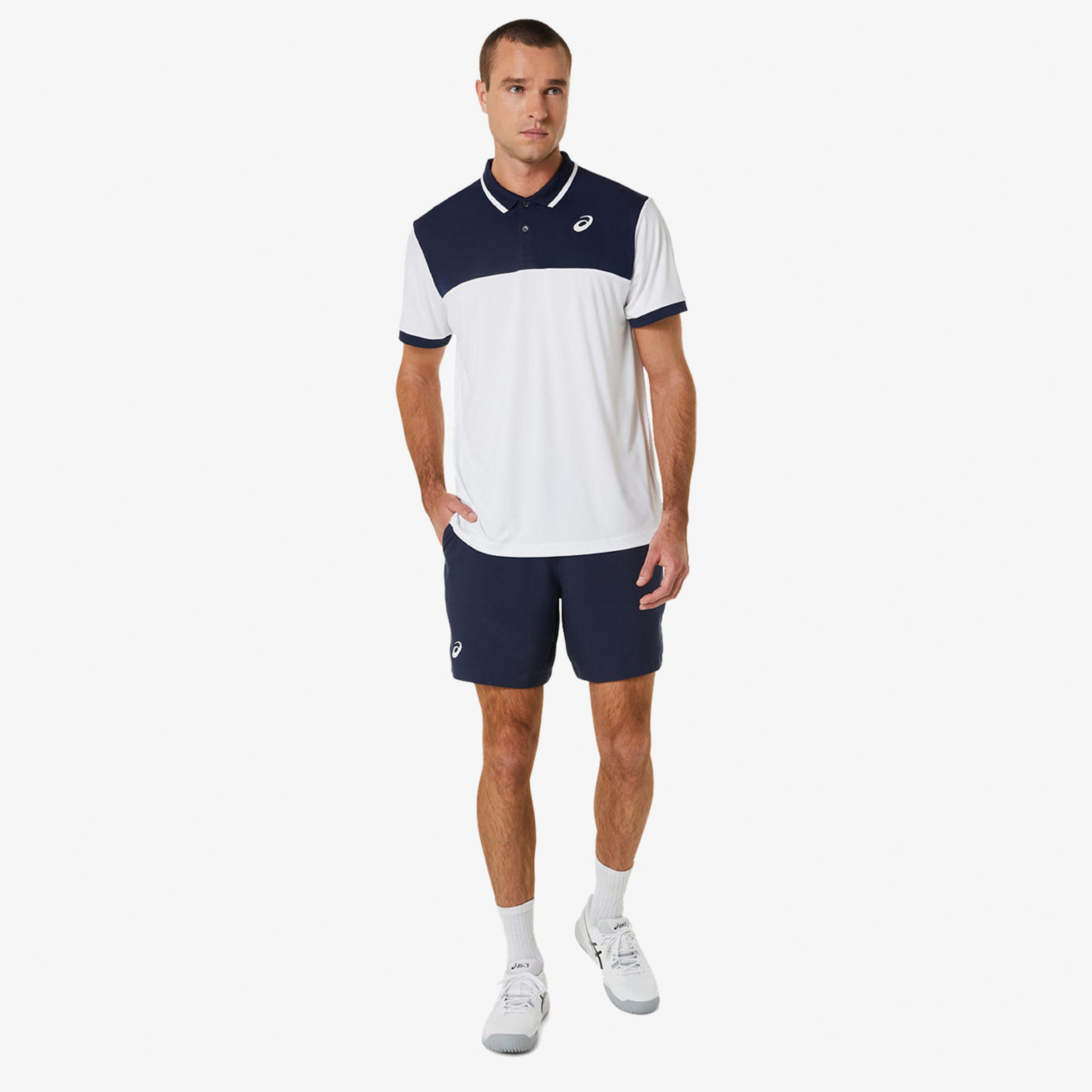 Asics Erkek Beyaz Polo