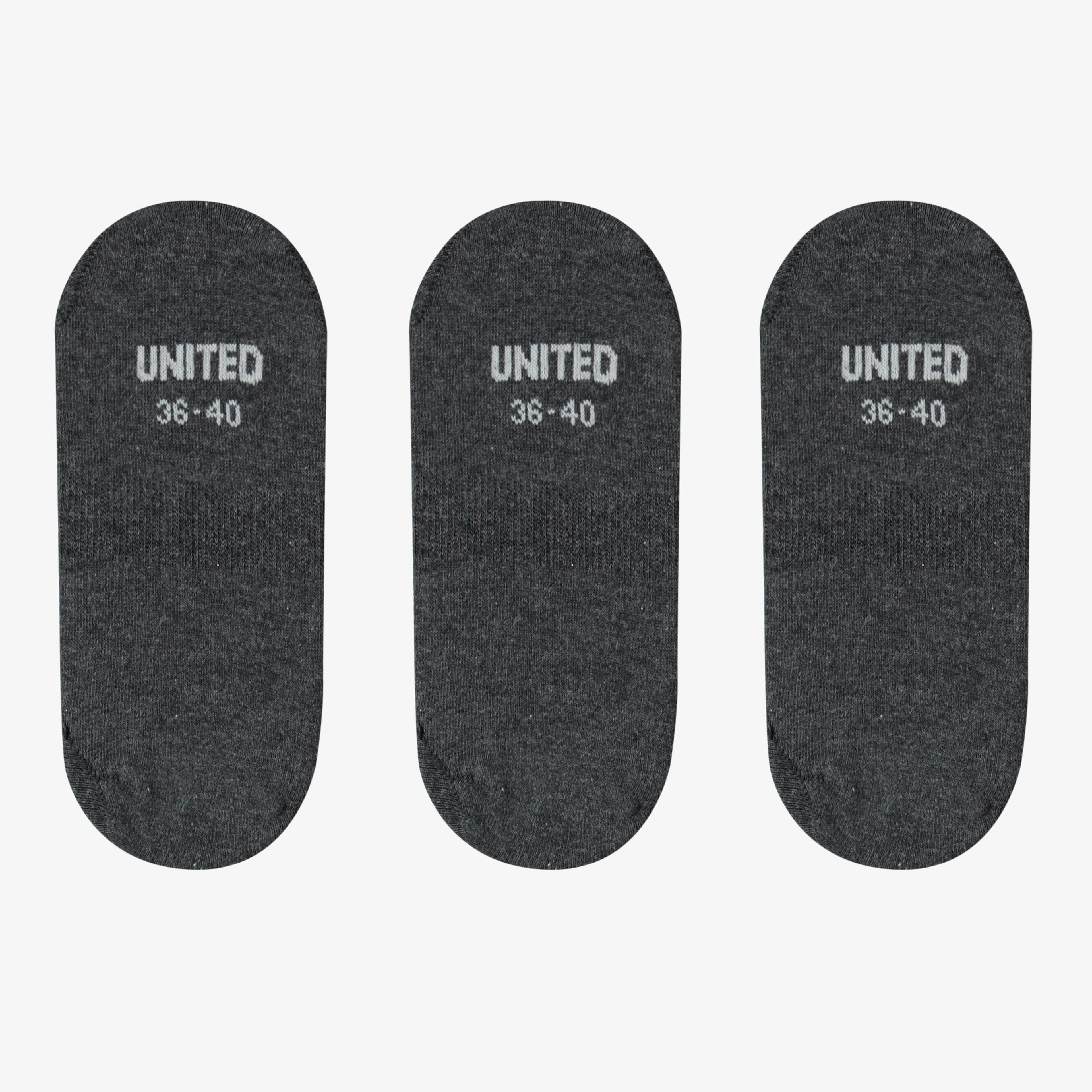 UNITED4 Kadın Gri 3'lü Çorap