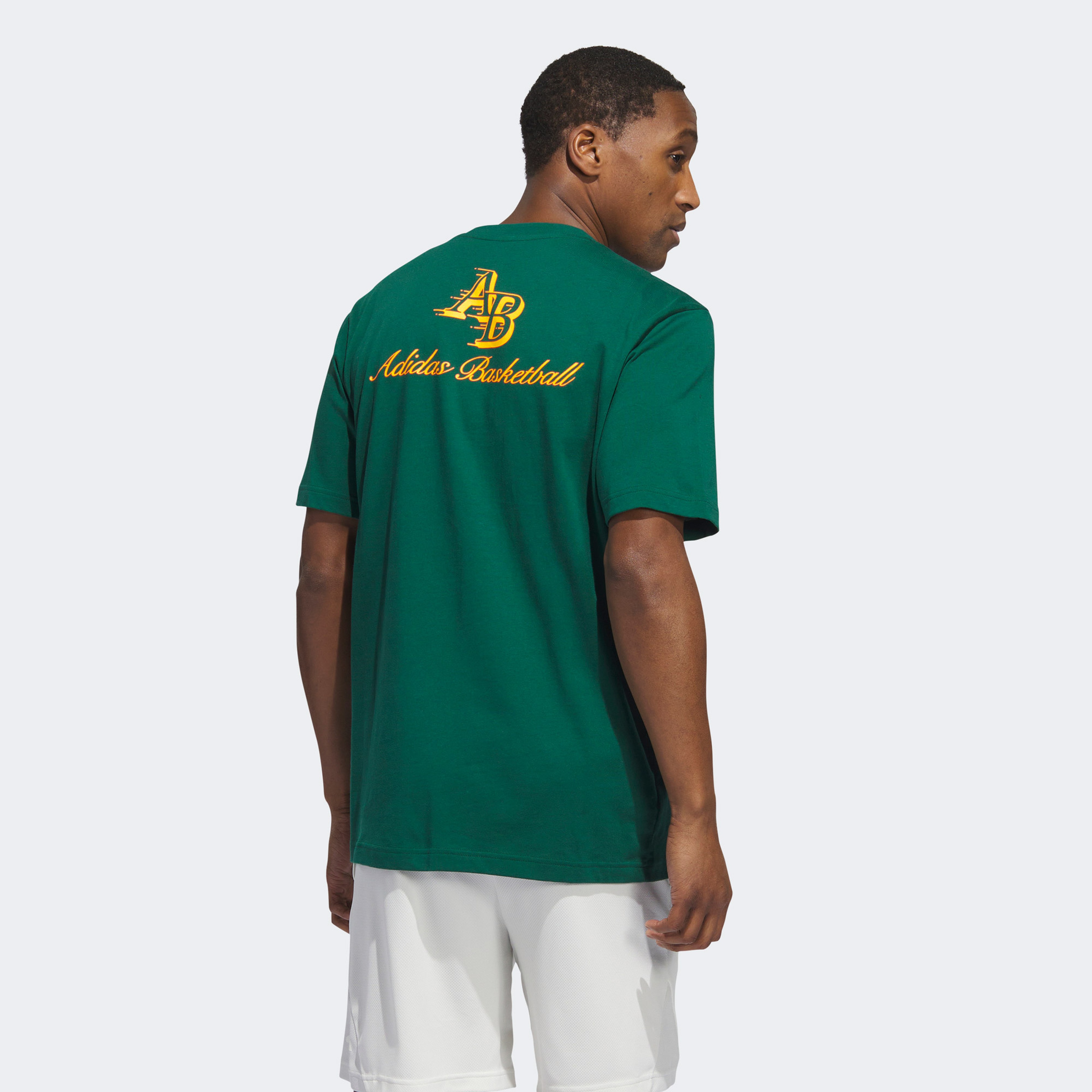 adidas Heritage Basketball Graphic Erkek Yeşil T-Shirt