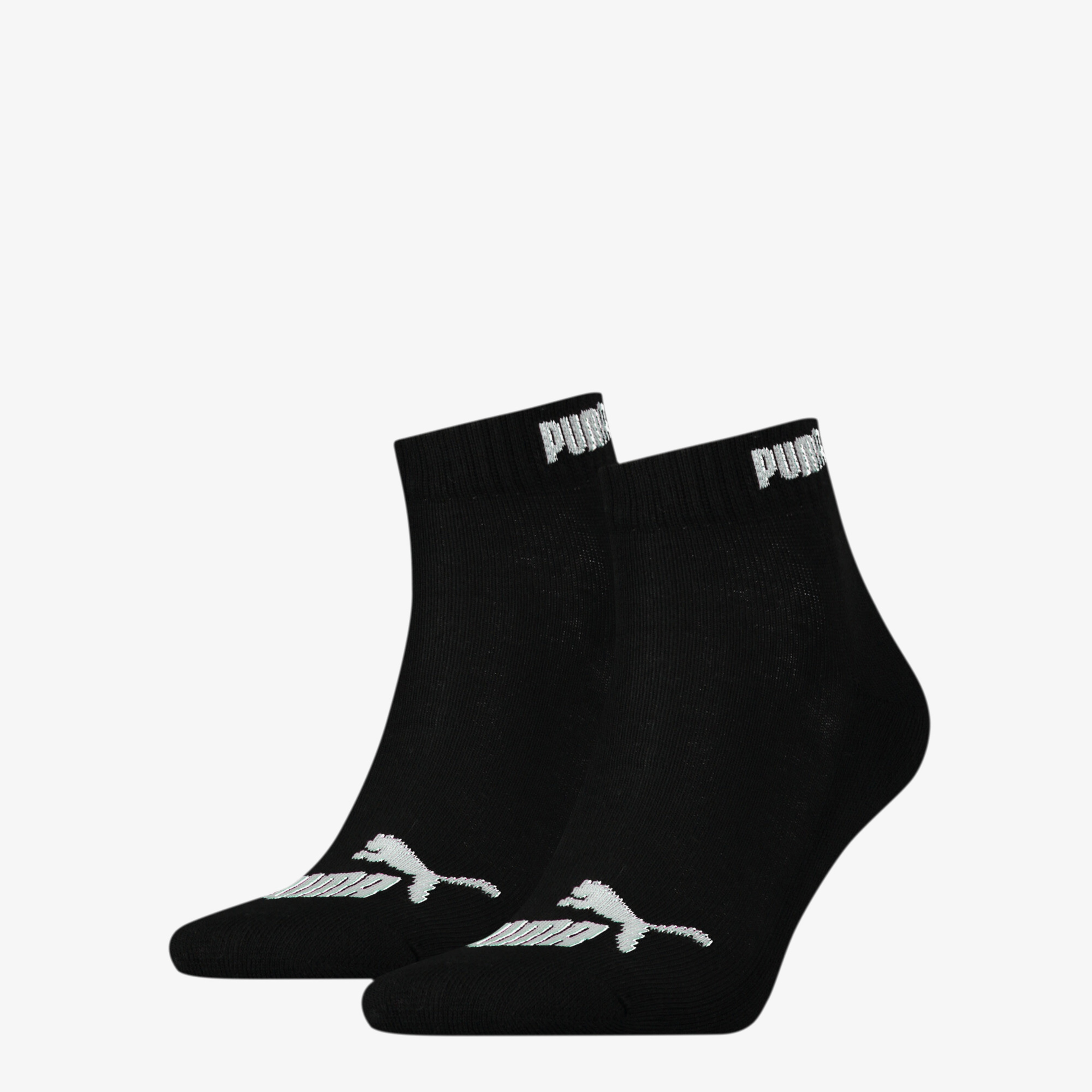 Puma Quarter-V Cushioned 2'li Unisex Siyah Çorap