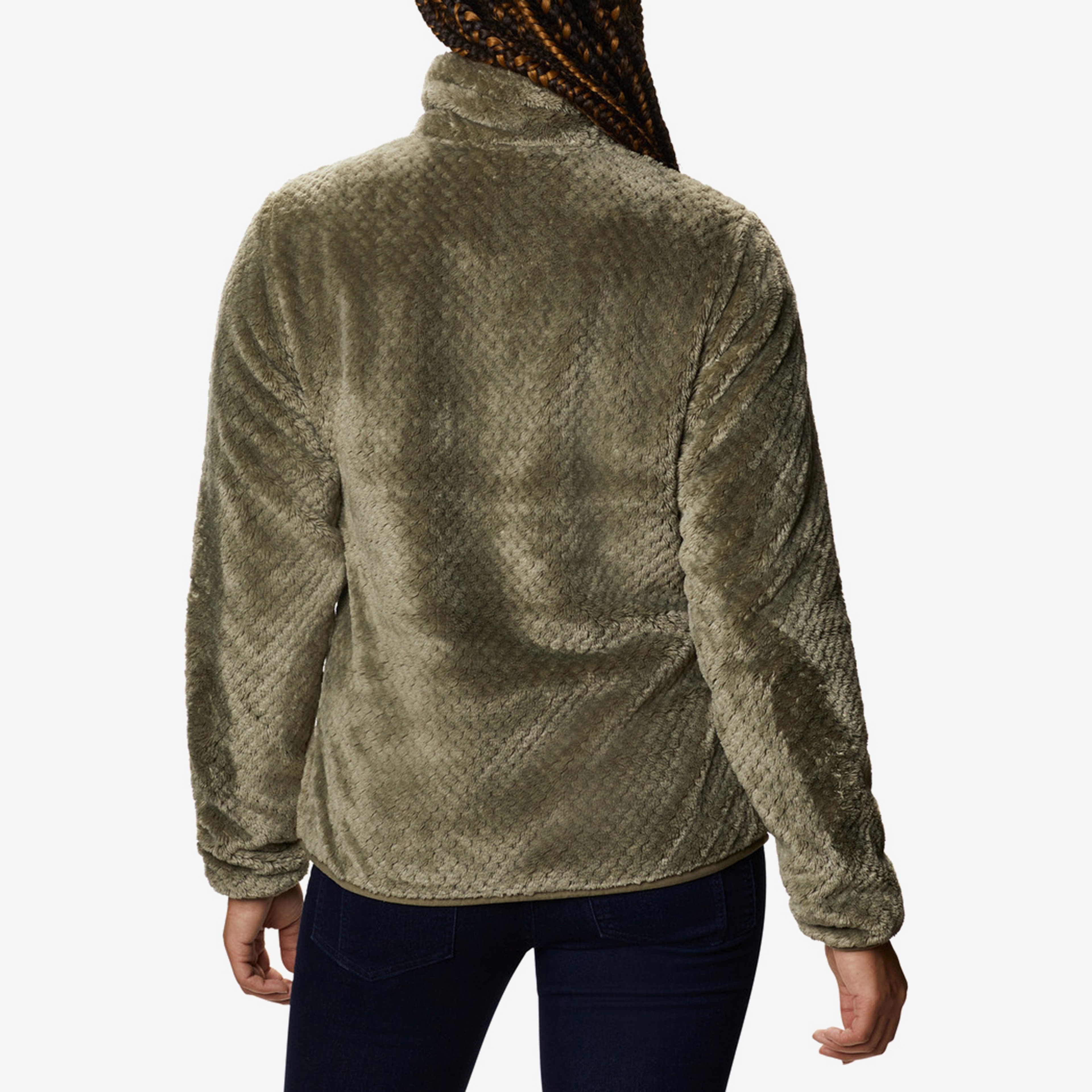 Columbia Fire Side II Sherpa FZ Kadın Yeşil Polar Eşofman Üstü