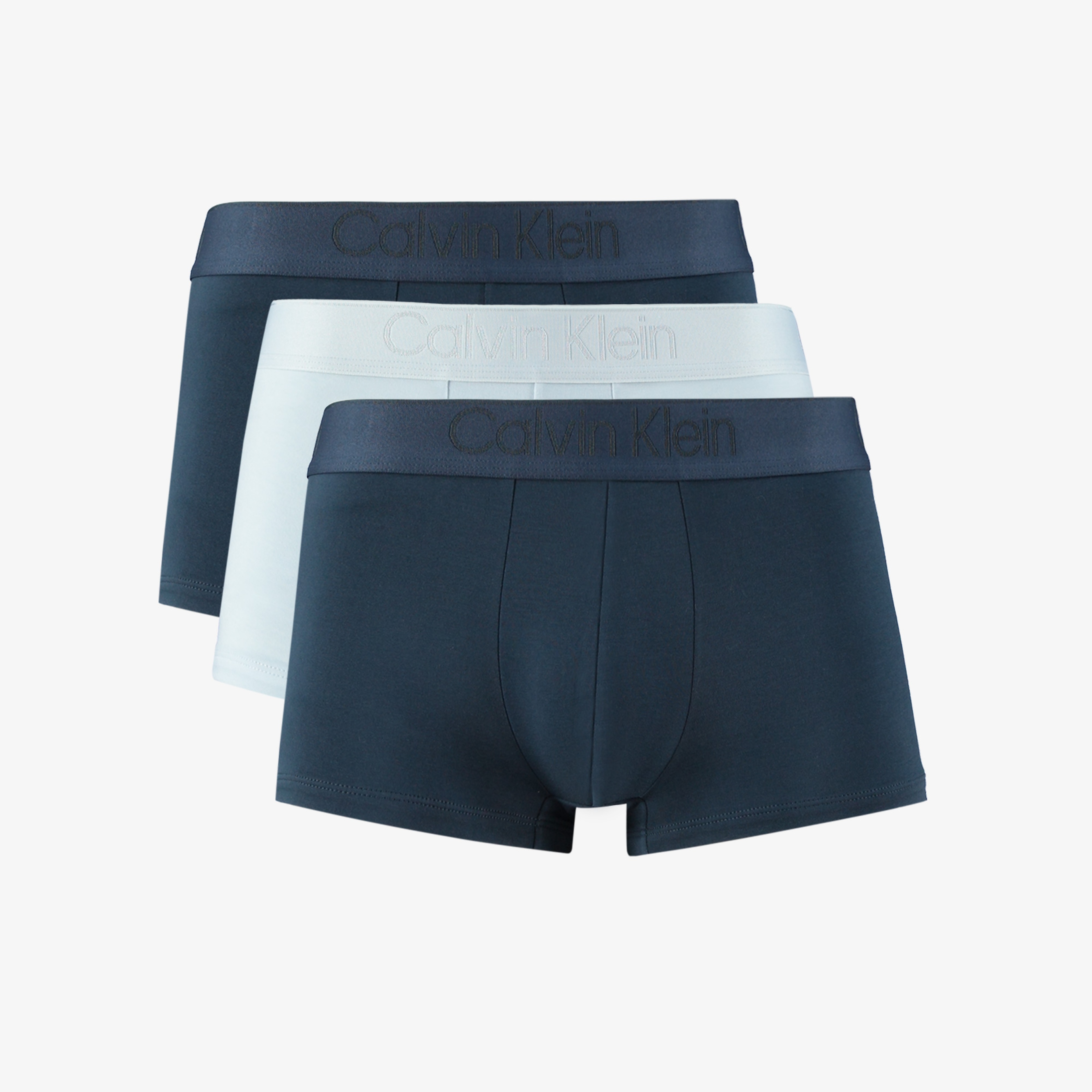 Calvin Klein Low Rise Trunk 3'lü Erkek Mavi Boxer