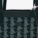 Zely Canvas Kadın Monogram Koyu Yeşil Omuz Çantası