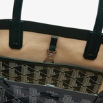 Zely Canvas Kadın Monogram Koyu Yeşil Omuz Çantası