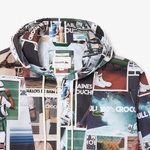 Unisex Kapüşonlu Baskılı Renkli Mont