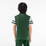 Çocuk Renk Bloklu Yeşil Polo