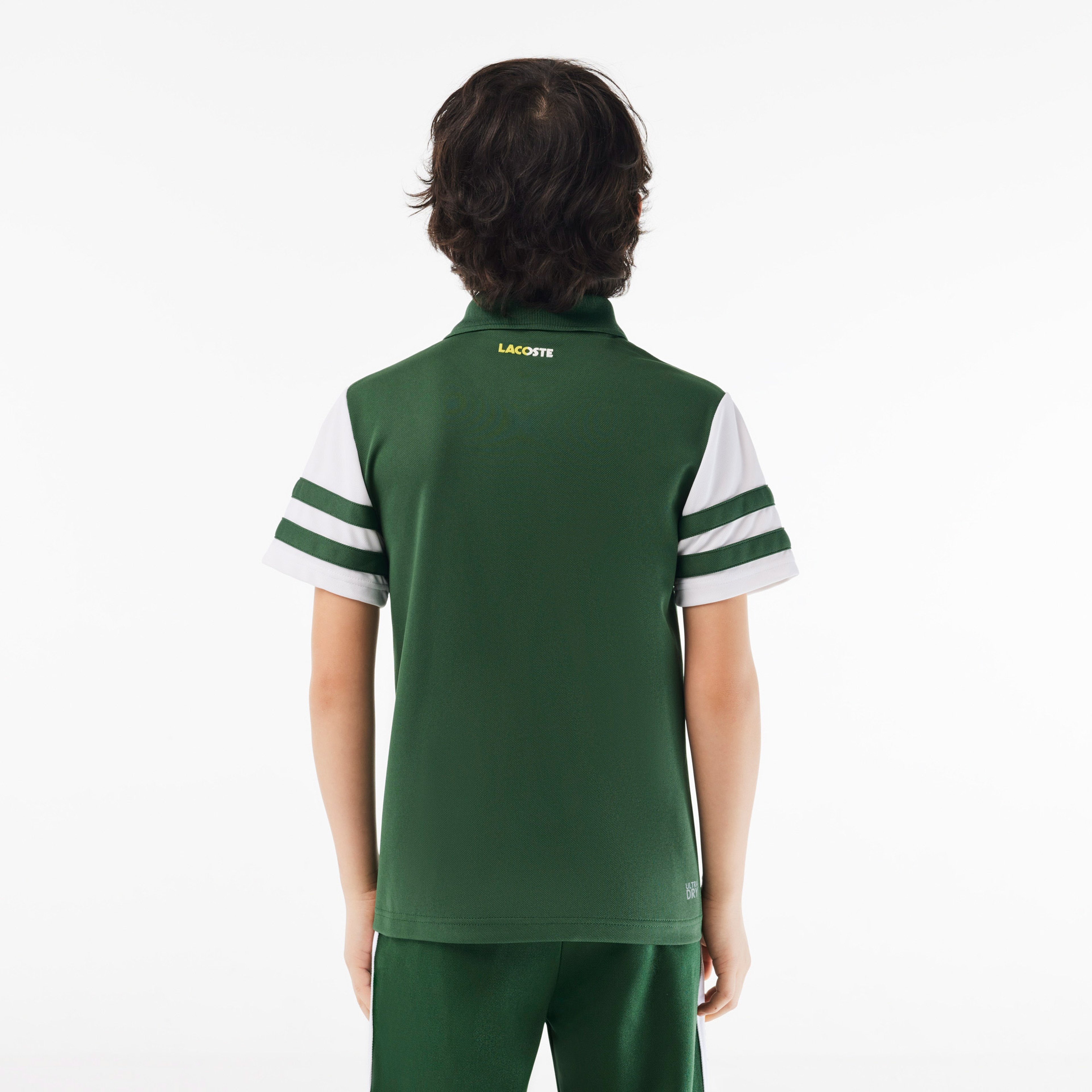 Çocuk Renk Bloklu Yeşil Polo