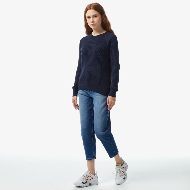 Tommy Hilfiger Kadın Mavi Pantolon
