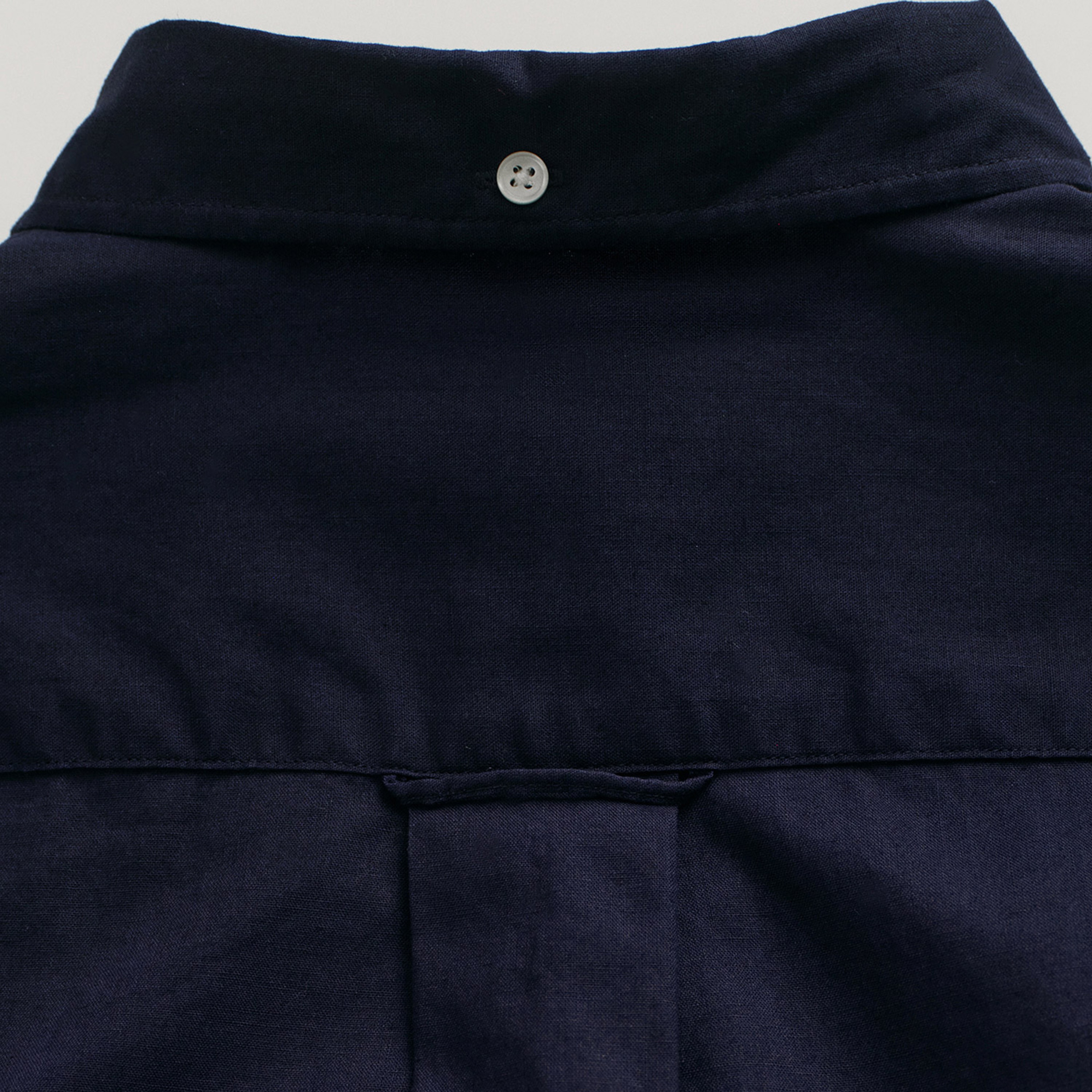GANT Erkek Lacivert Regular Fit Keten Gömlek