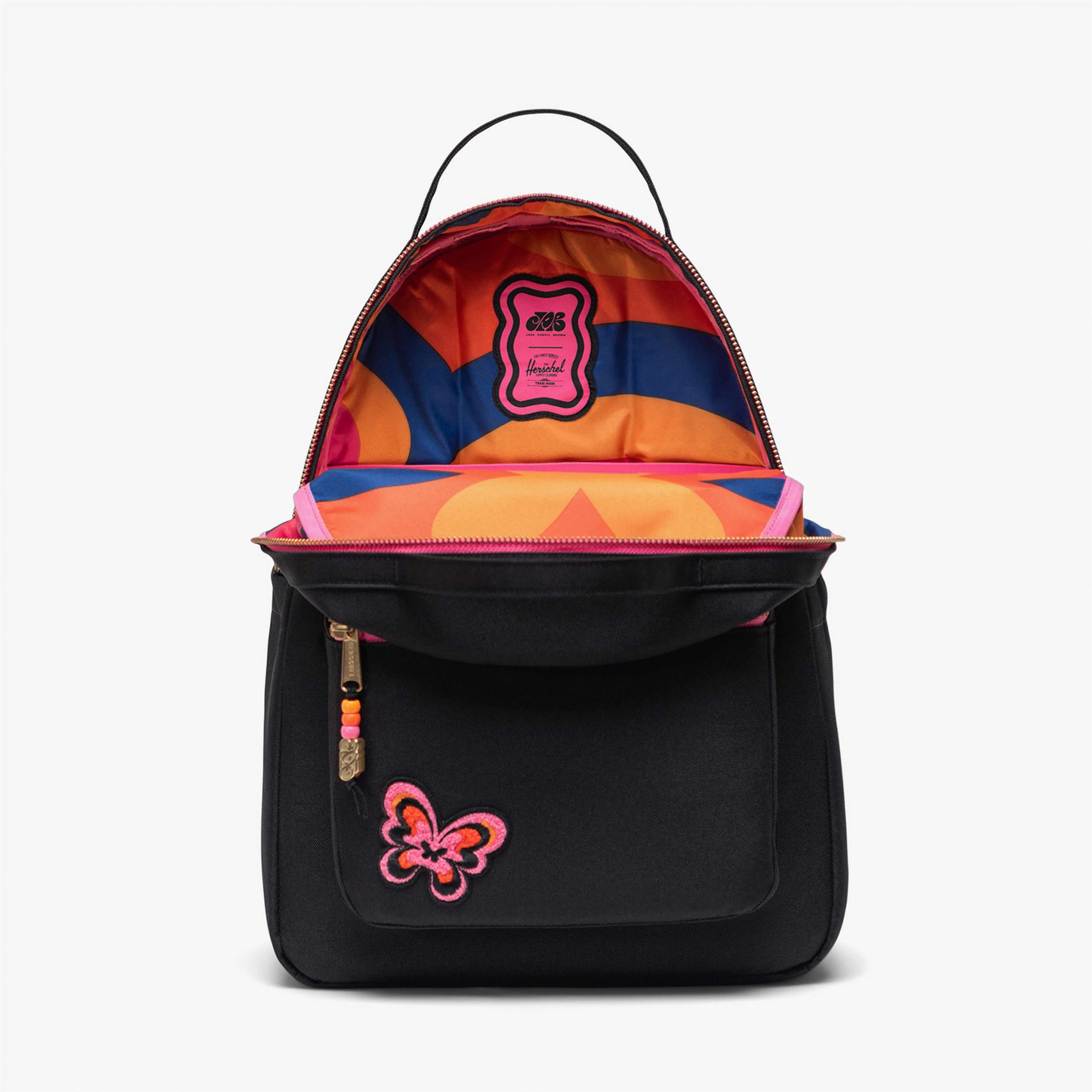 Herschel Nova Butterfly Swirl Night Unisex Siyah Sırt Çantası