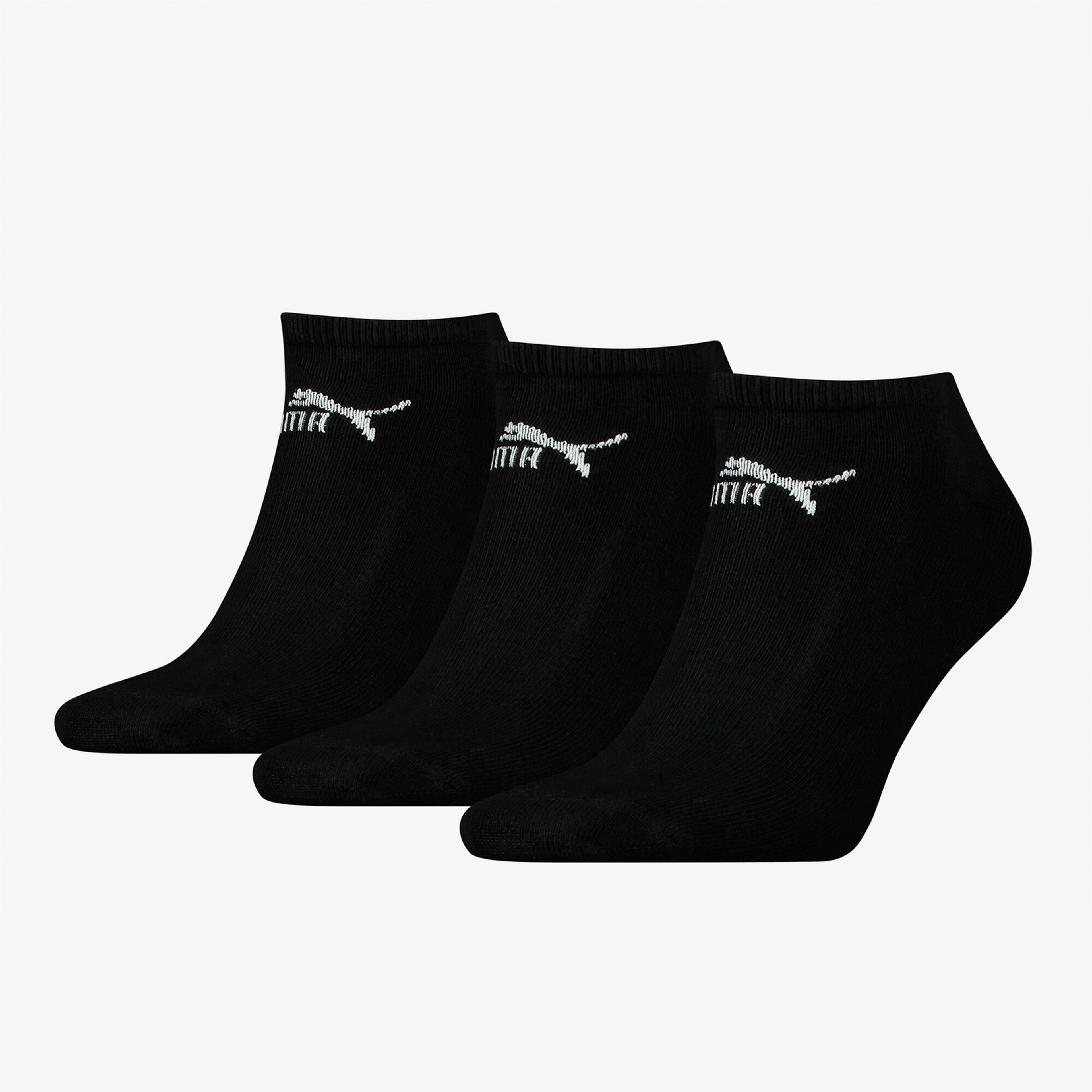 Puma Spor Ayakkabı Unisex Siyah 3'lü Spor Çorap