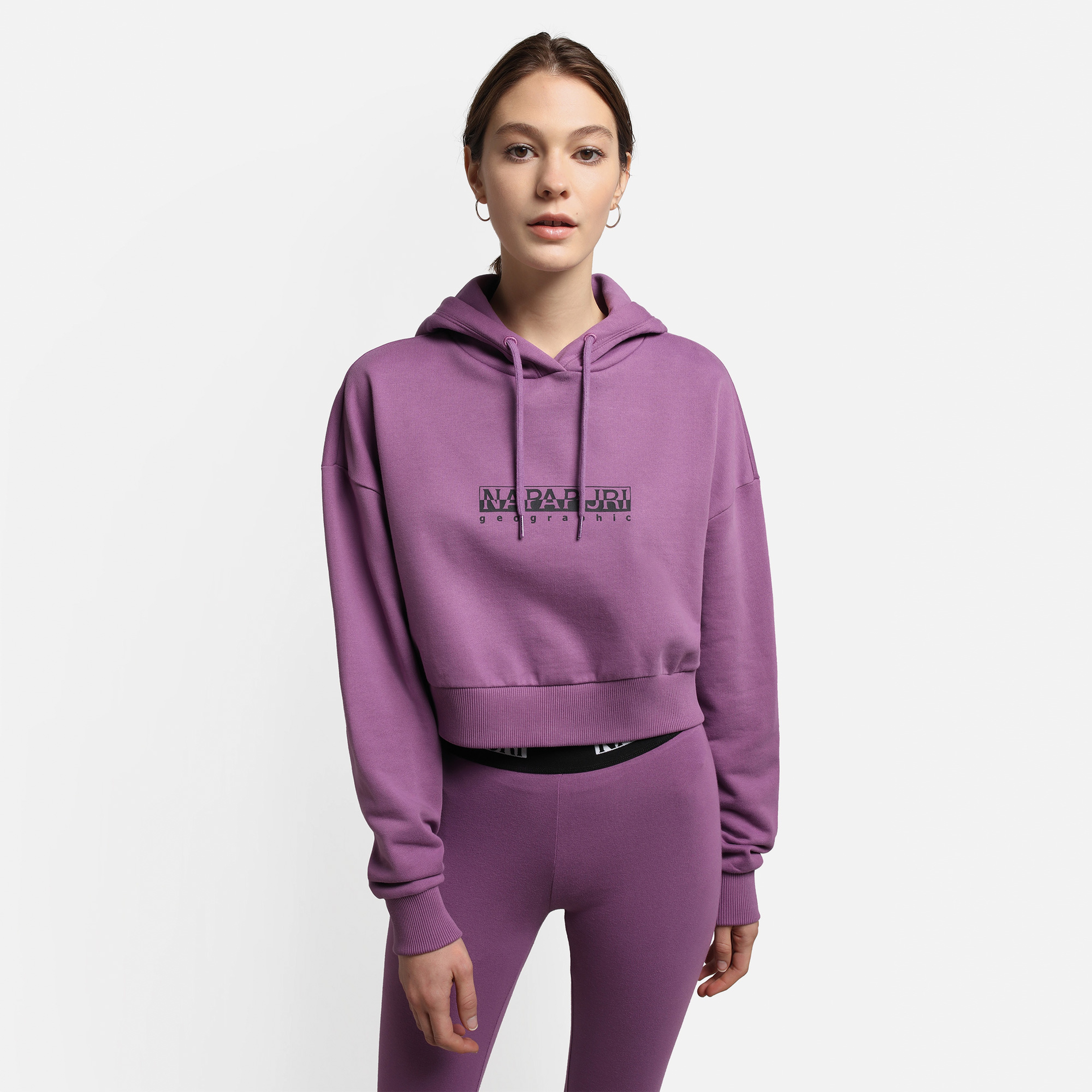 Napapijri B-Box Crop H S 2 Kadın Mor Sweatshirt