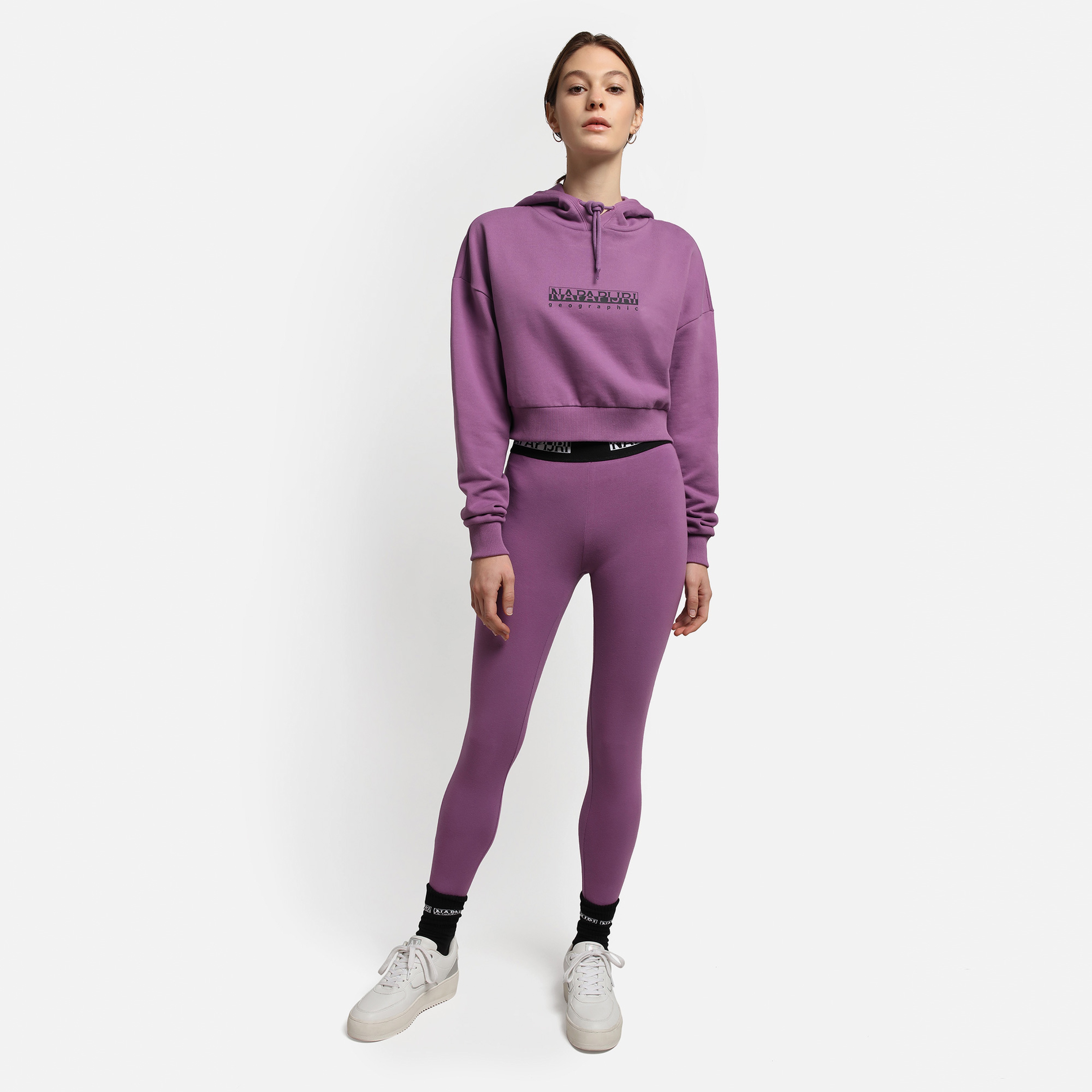 Napapijri B-Box Crop H S 2 Kadın Mor Sweatshirt
