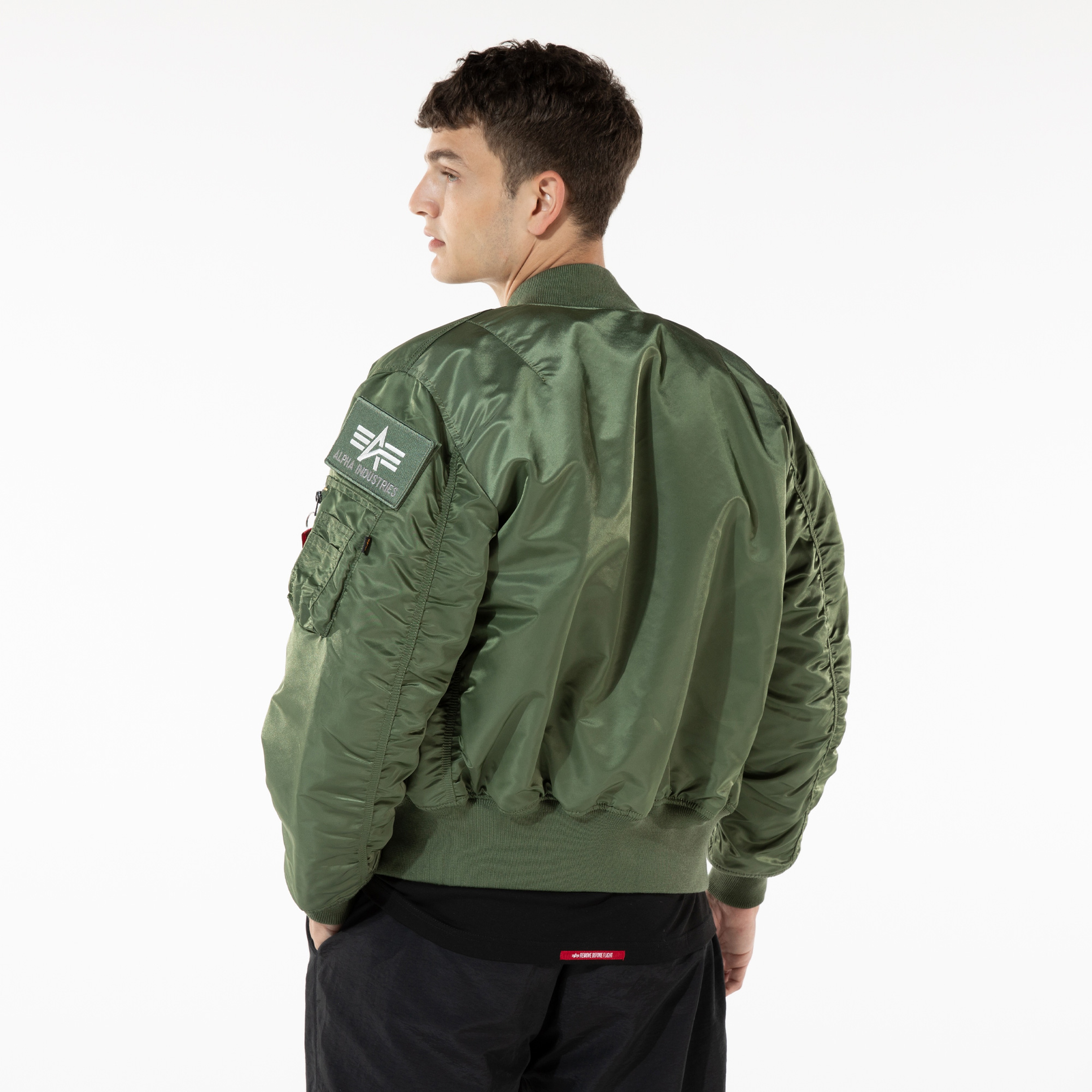 Alpha Industries MA-1 Flex Erkek Yeşil Ceket