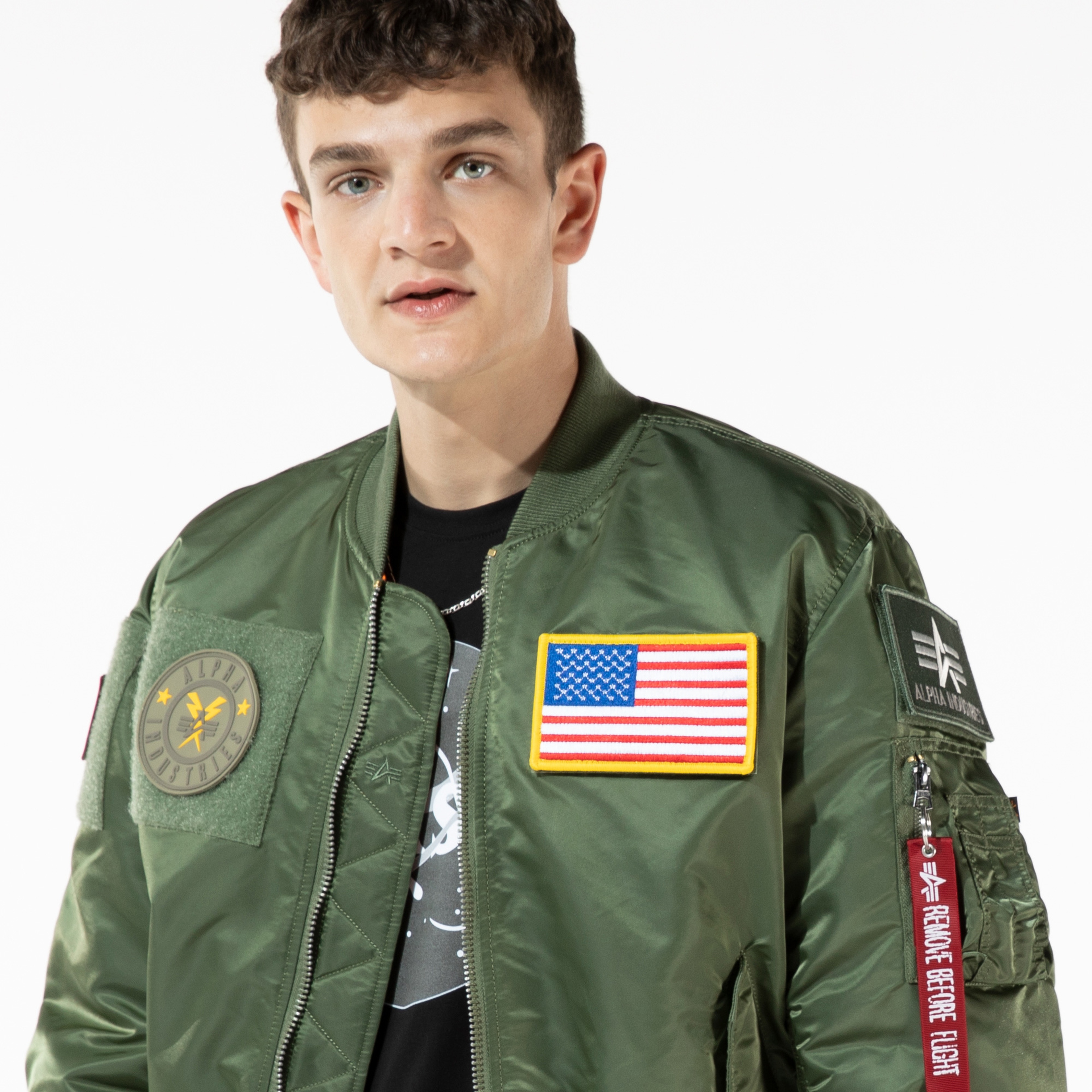 Alpha Industries MA-1 Flex Erkek Yeşil Ceket