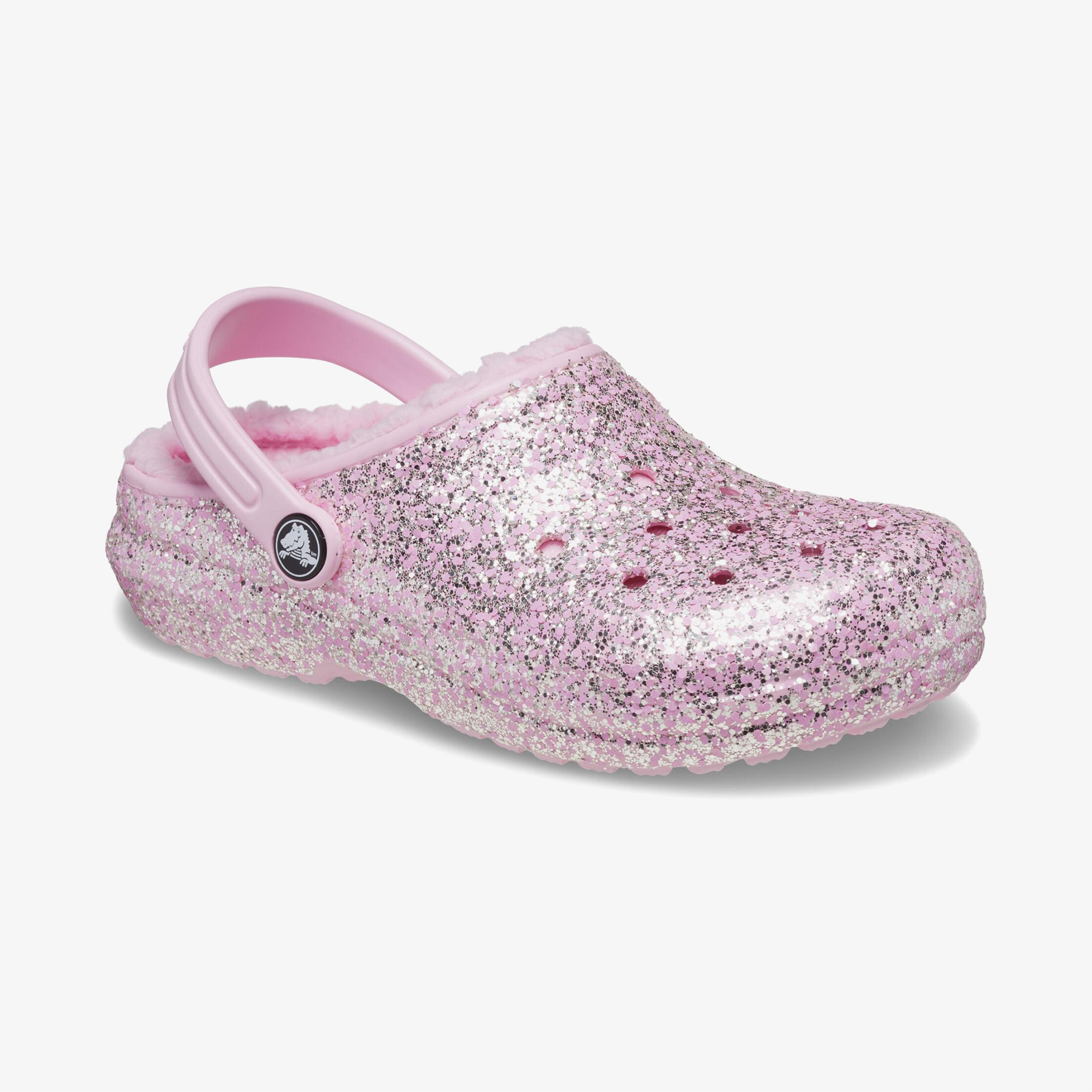 Crocs Classic Lined Glitter Clog Çocuk Pembe Terlik