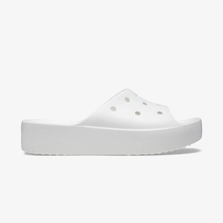 Crocs Classic Platform Slide Kadın Beyaz Terlik