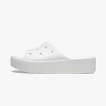 Crocs Classic Platform Slide Kadın Beyaz Terlik