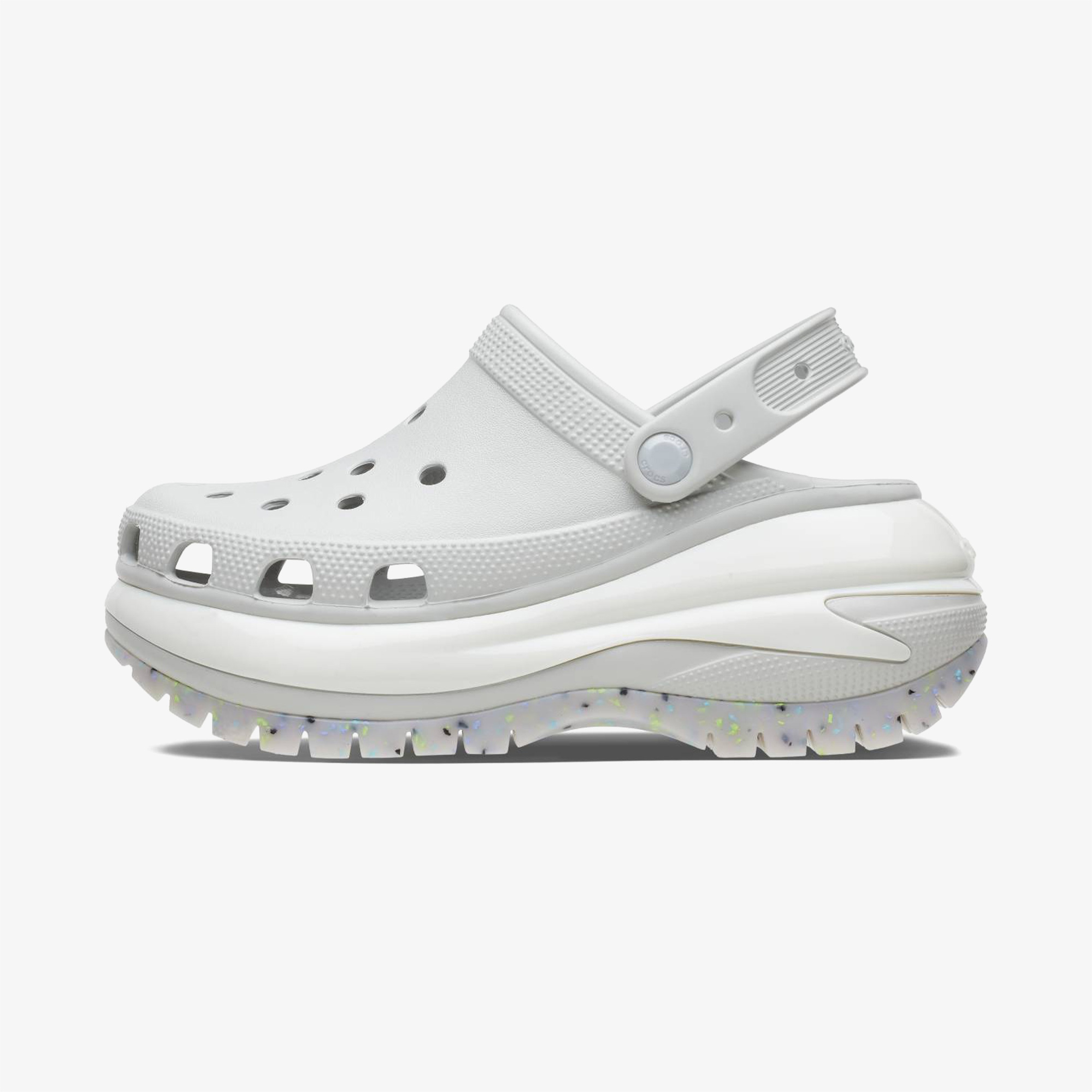Crocs Classic Mega Crush  Kadın Gri Terlik