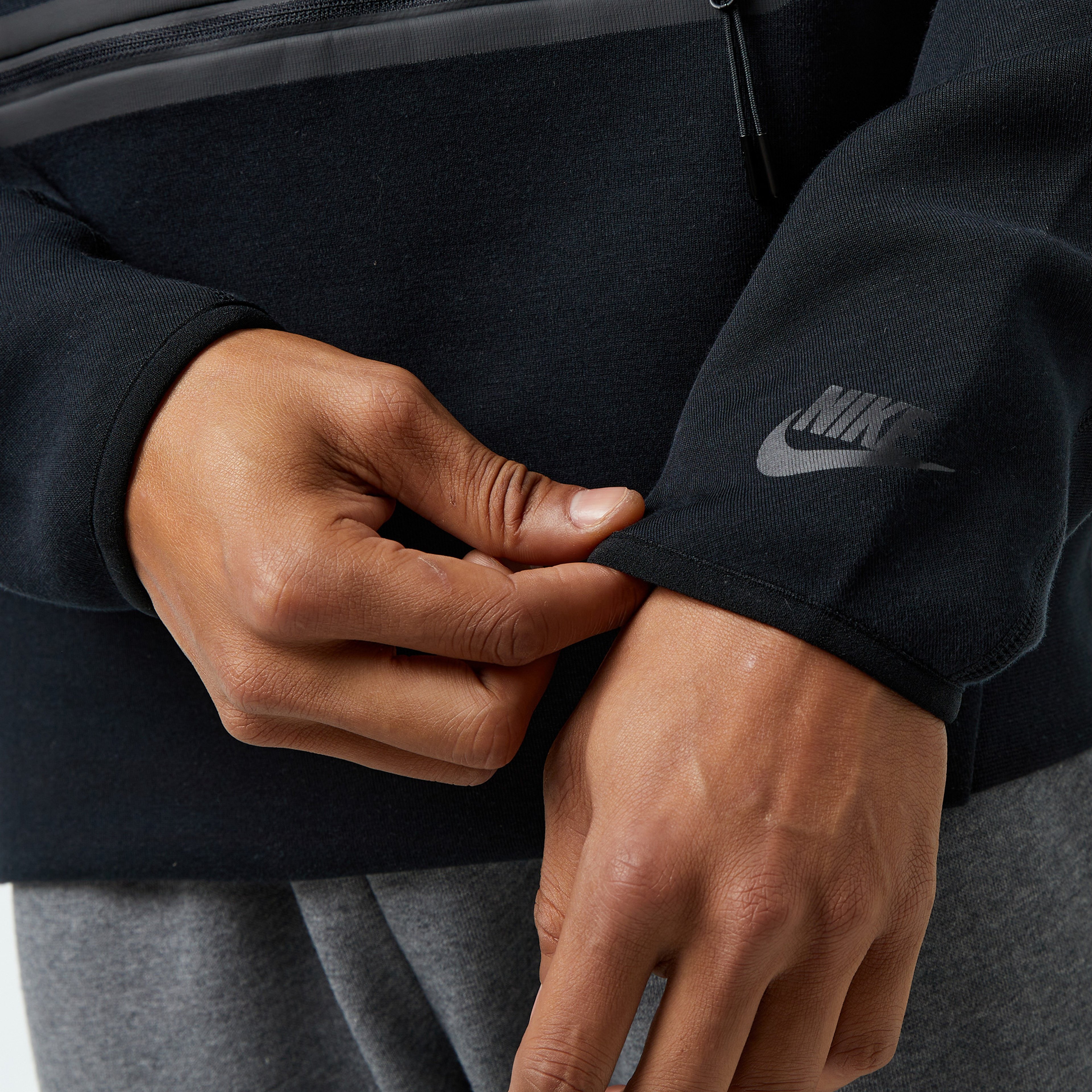 Nike Tech Fleece Top Erkek Siyah Sweatshirt