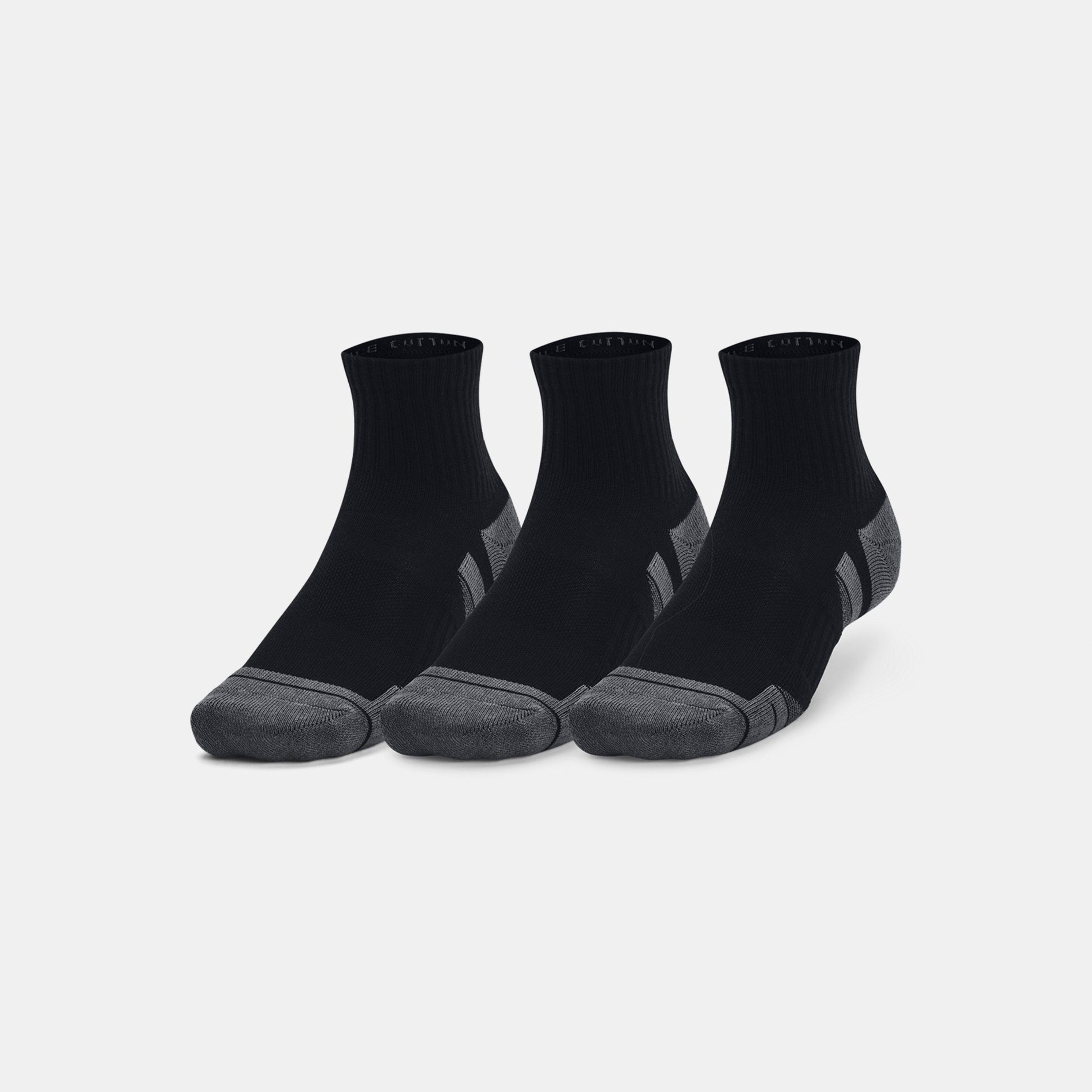 Under Armour Socks-3PK Qtr Unisex Siyah Çorap