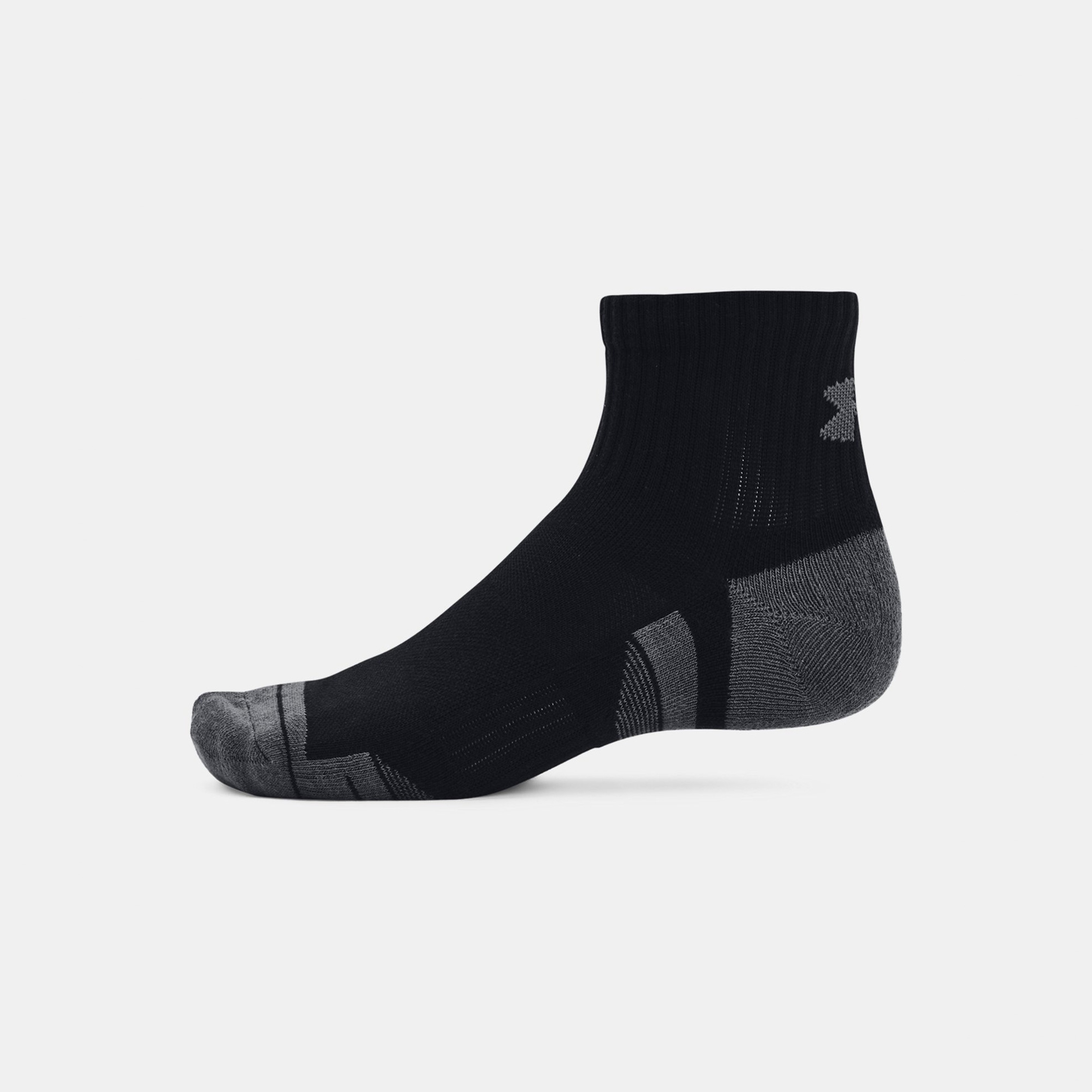 Under Armour Socks-3PK Qtr Unisex Siyah Çorap