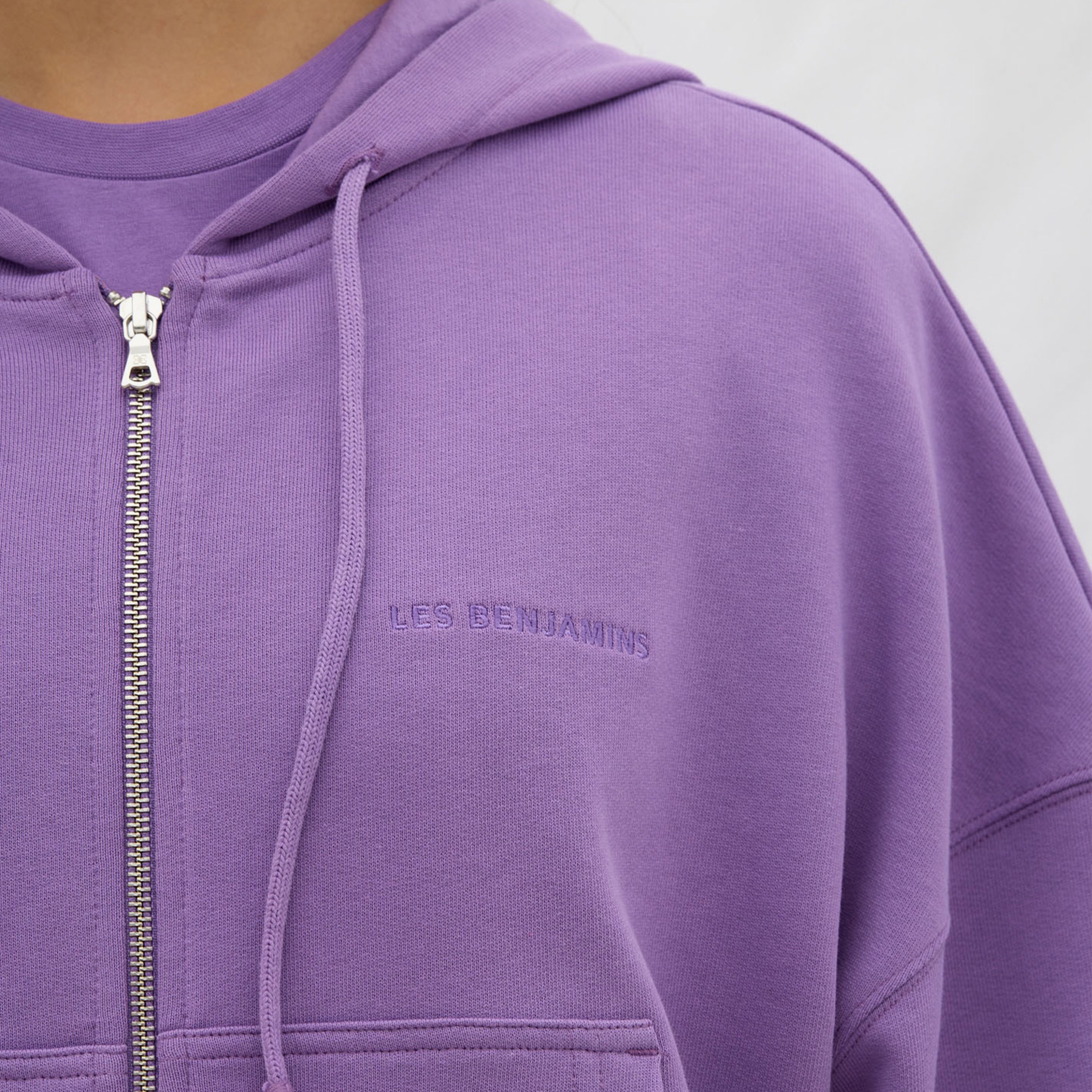 Les Benjamins Essential Kadın Mor Hoodie