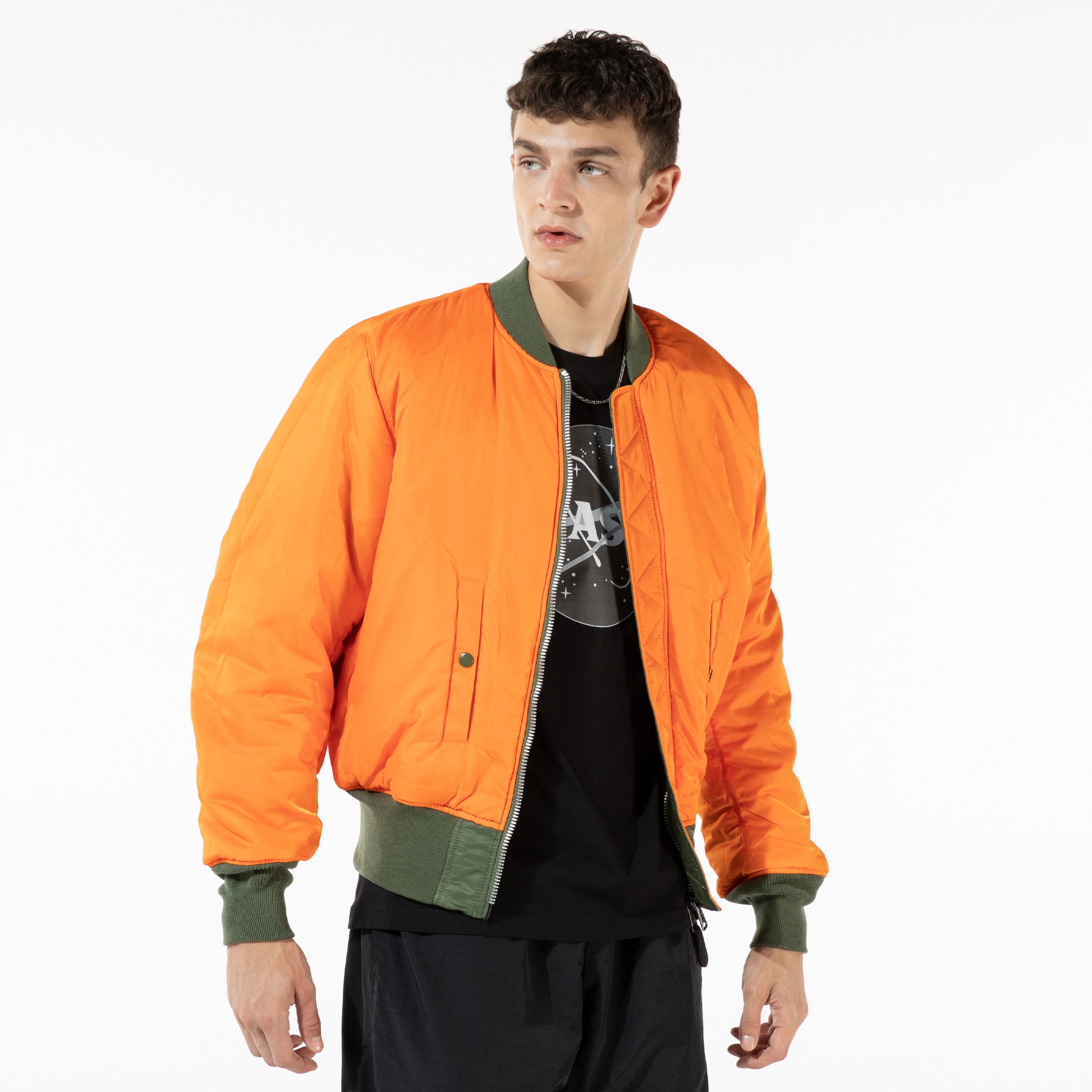 Alpha Industries MA-1 Flex Erkek Yeşil Ceket