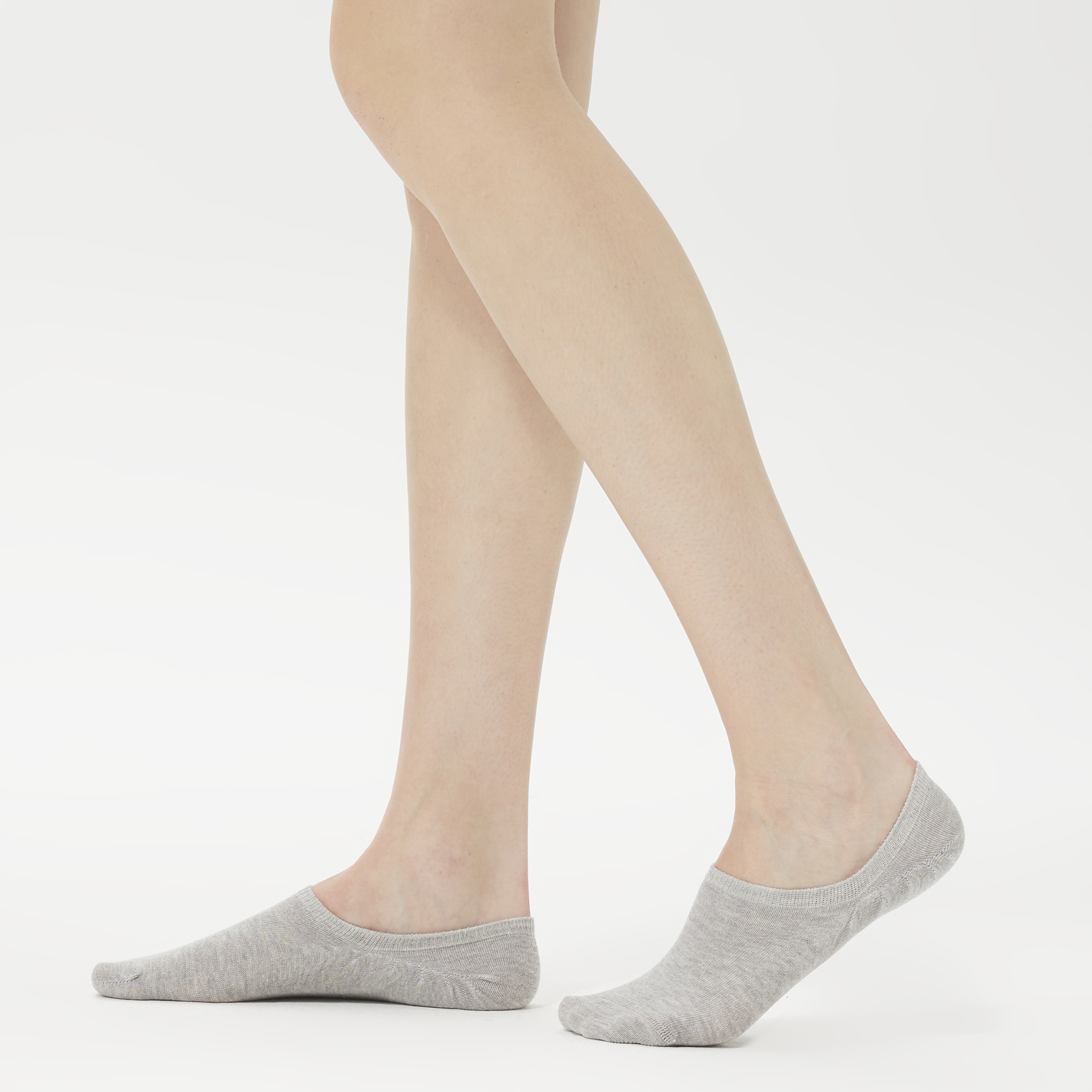 UNITED4 Kadın Beyaz/Siyah/Gri 3'lü Çorap