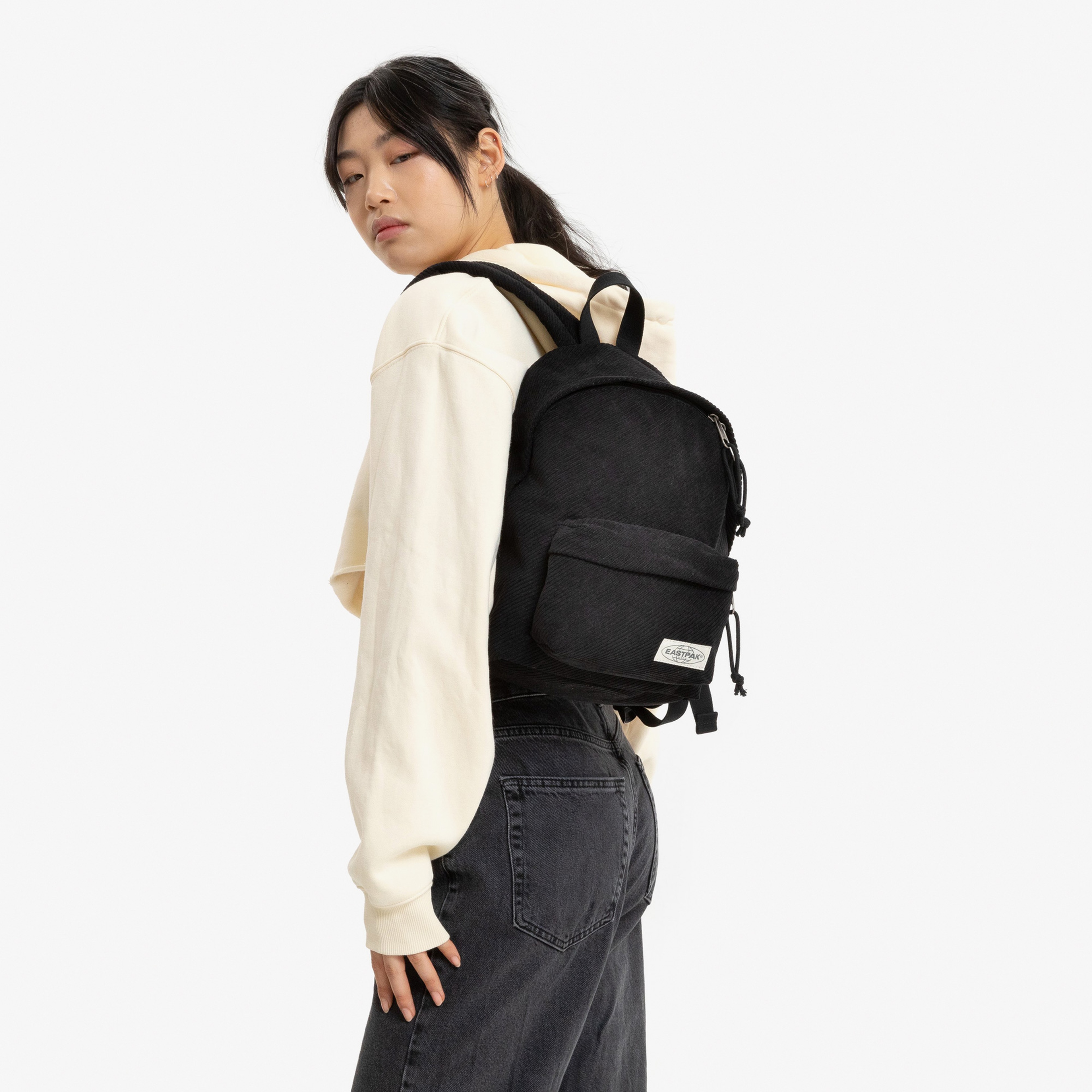 Eastpak Orbit Cords Angled Unisex Siyah Sırt Çantası
