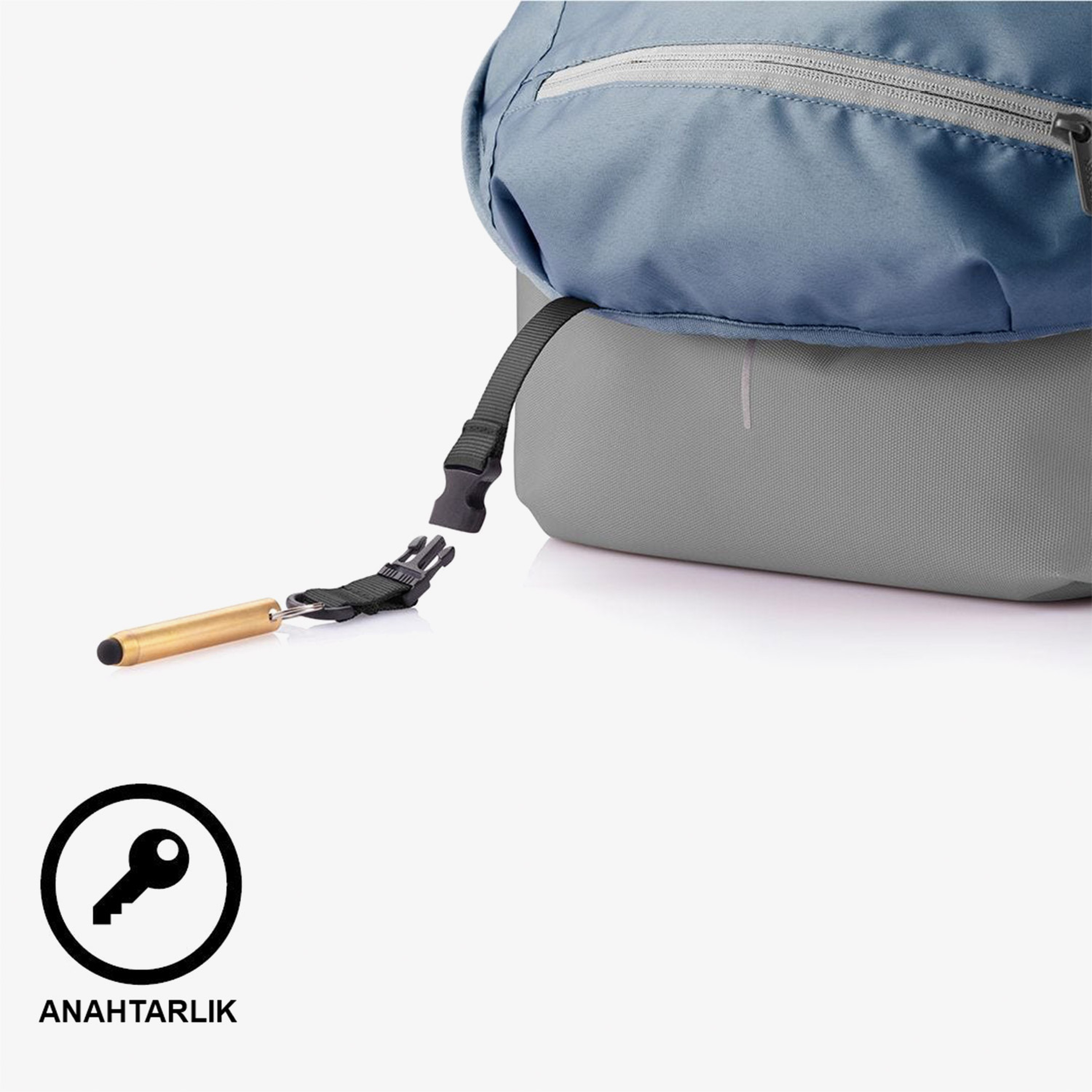 XD Design Bobby Soft Anti Theft Unisex Gri Sırt Çantası