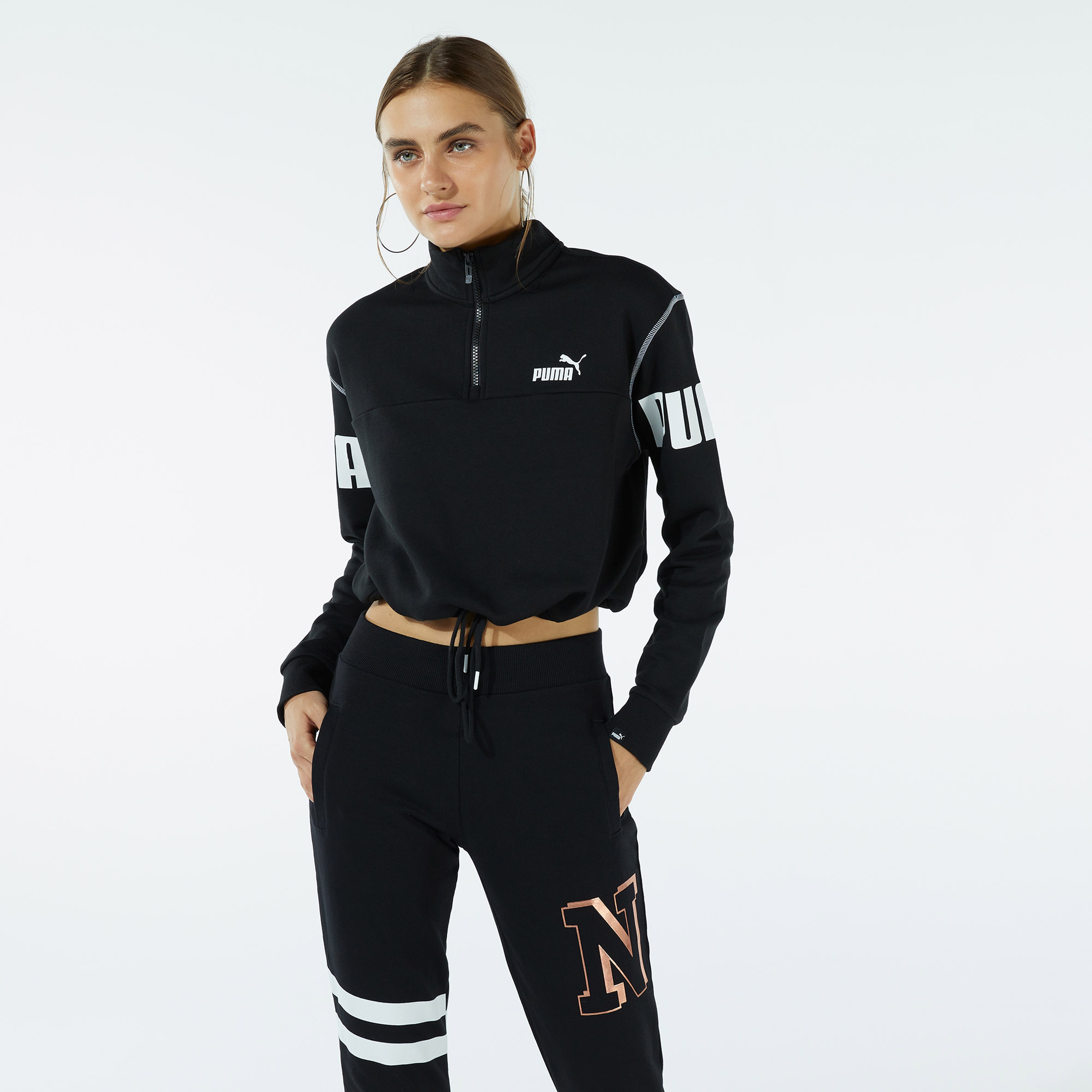 Puma Power Kadın Siyah Sweatshirt