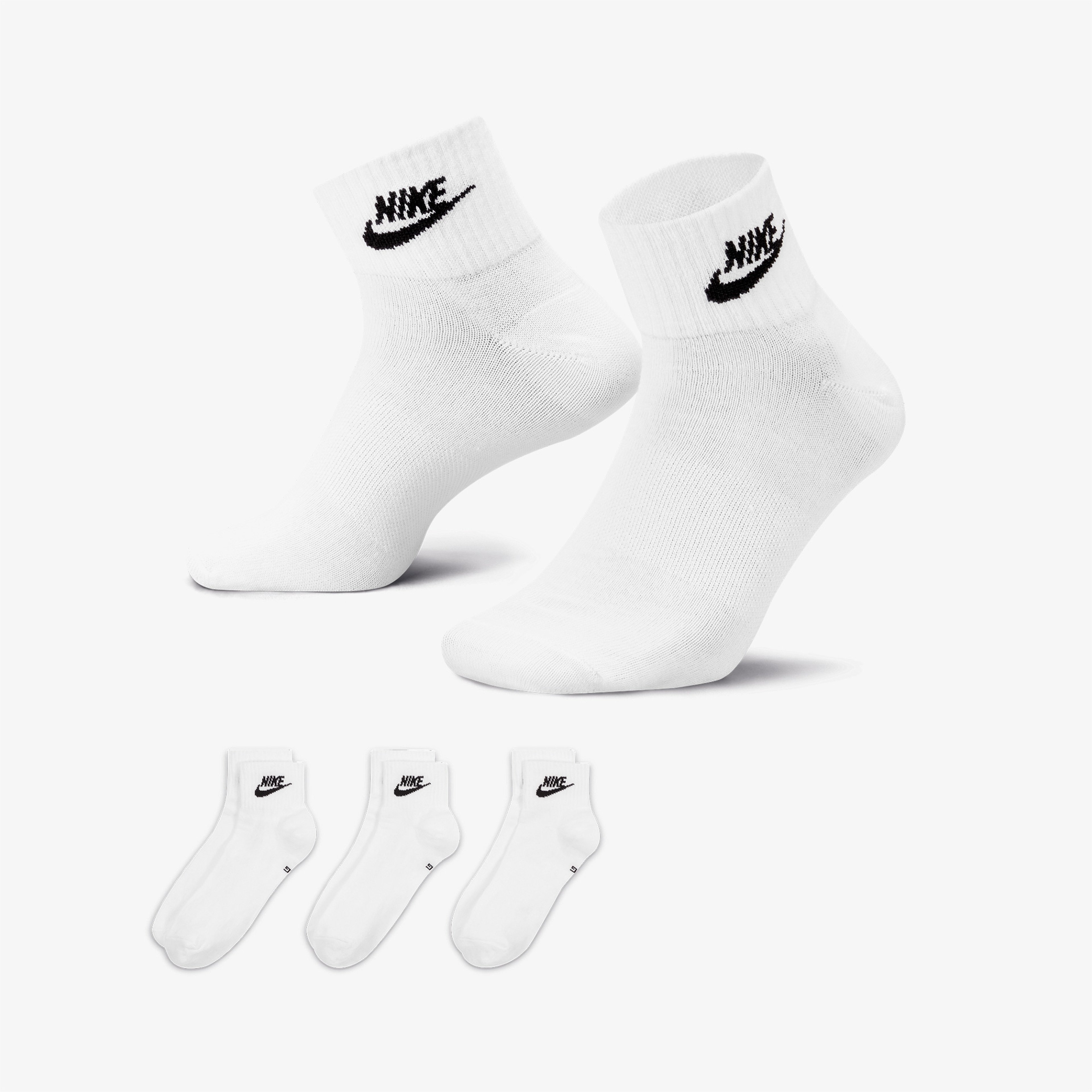 Nike Everyday Essentials Unisex Beyaz Bilek Çorap