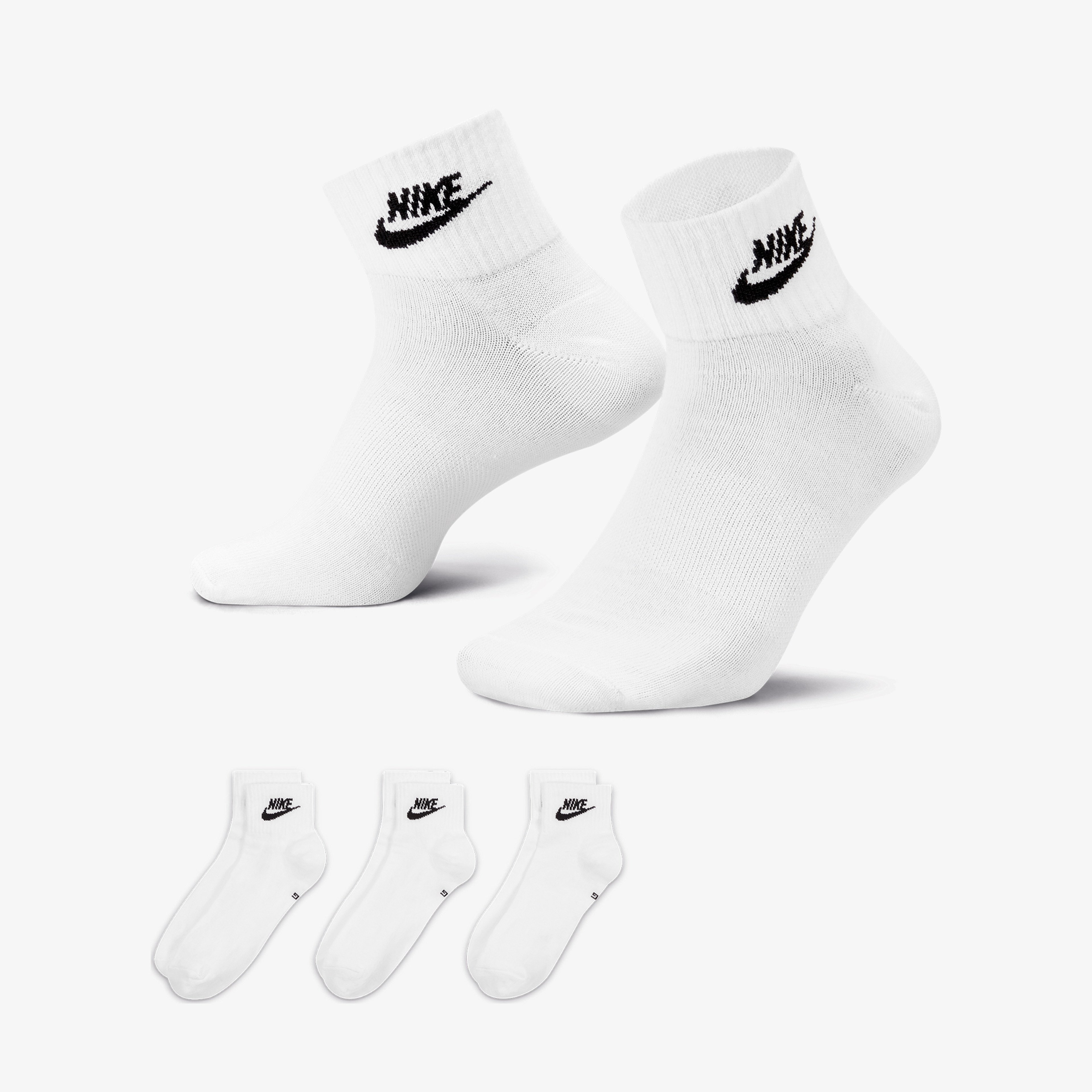 Nike Everyday Essentials Unisex Beyaz Bilek Çorap