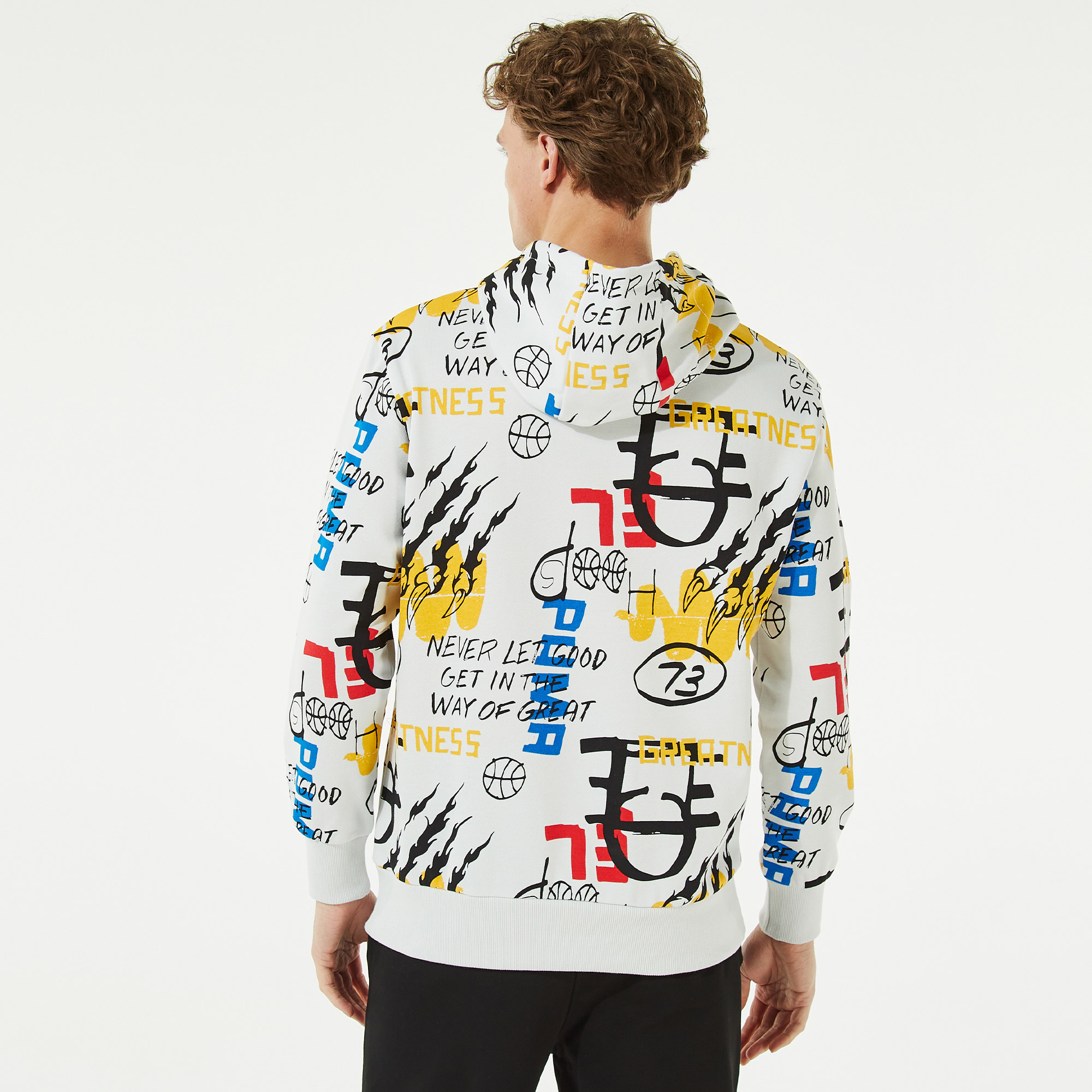 Puma Booster Erkek Renkli Kapüşonlu Sweatshirt